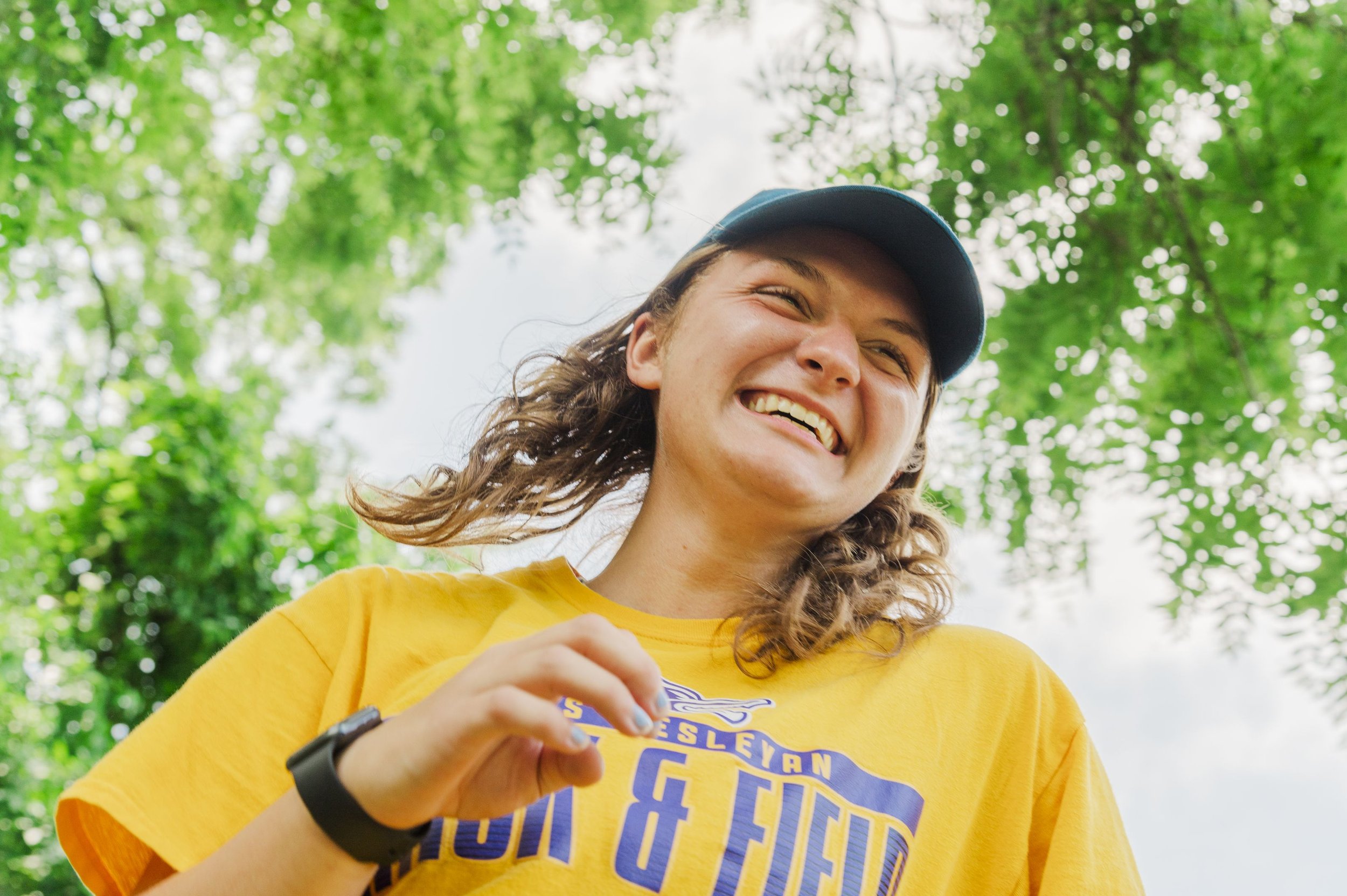 Heartland Christian Camp Paid Gap Year Internship Woman laughing Outside Near Kansas City, Missouri