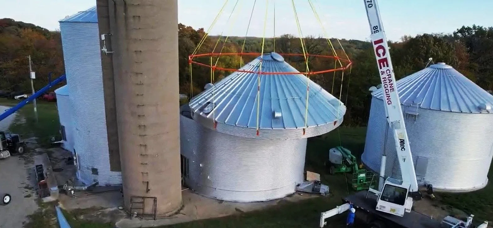 Using our Bin Halo we were quickly able to set the new roof