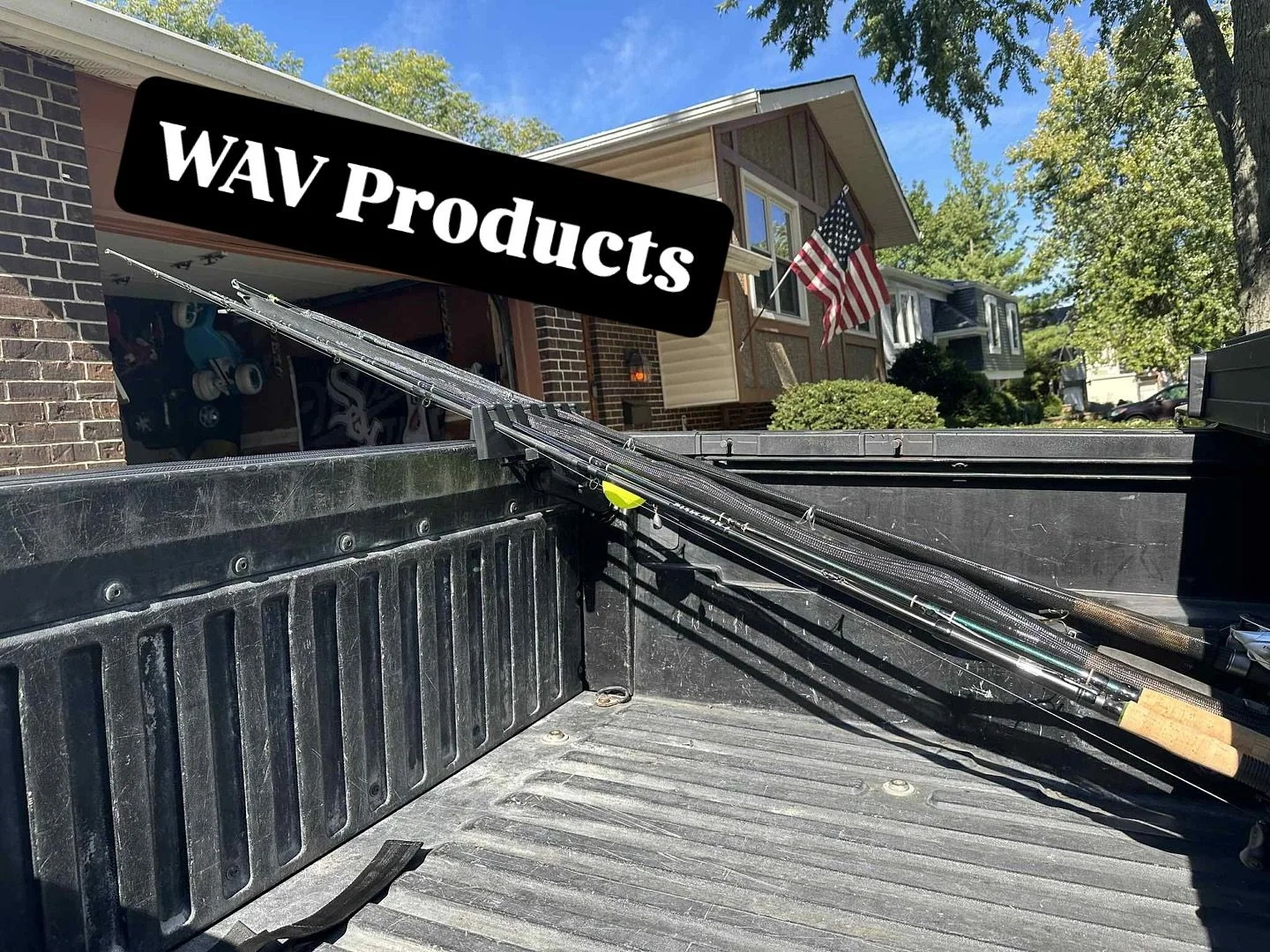 A constraint of so many fisherman is traveling with longer rods, with or without a boat attached. One of our customers shared these pictures with how he added our 6 slotted rod holders into his truck bed to keep his rods secure and protected on the w