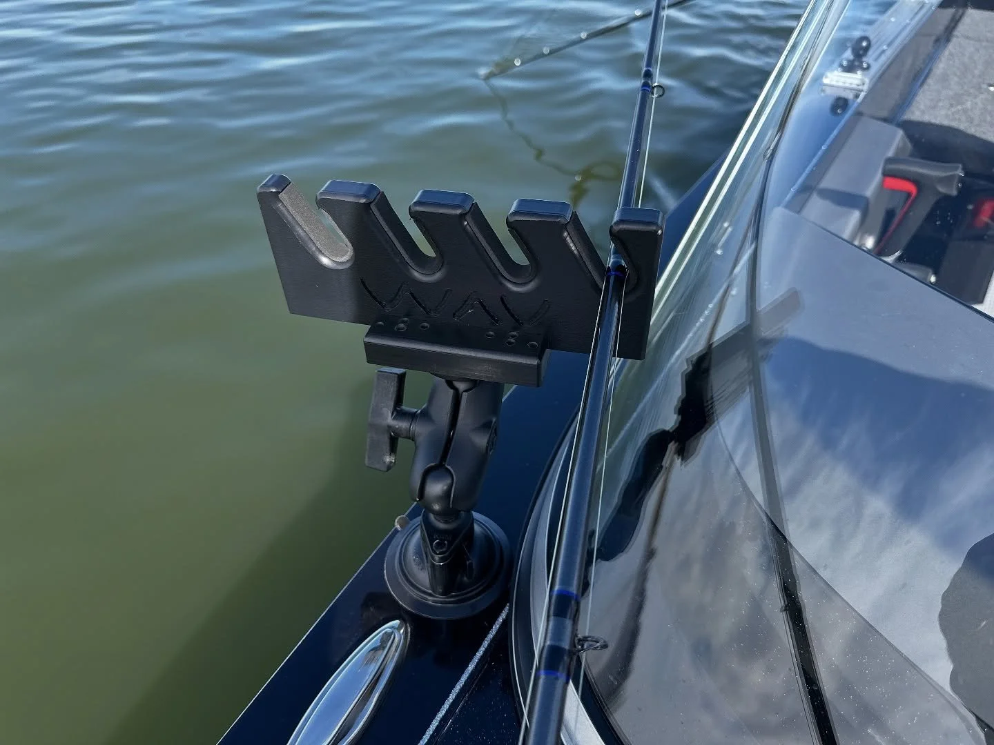 Ryan sent in this pics putting his 4 slotted rod holder to use! Looks awesome! Thanks for the pics #WAVPRODUCTS