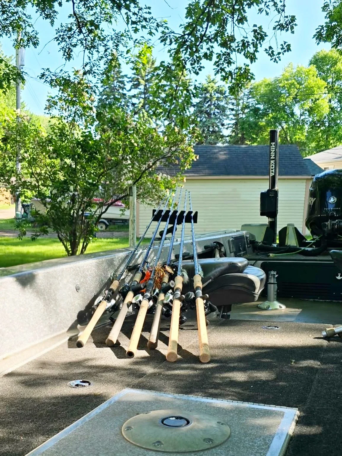@stu_ped_fishing 6 slot WAV was prepped and ready for today&rsquo;s Minnesota Musky Opener! Hopefully if you&rsquo;re out partaking in chasing muskies they&rsquo;re as bitey as they were on this 8 fish day with @austinwiggerman in Western Minnesota a