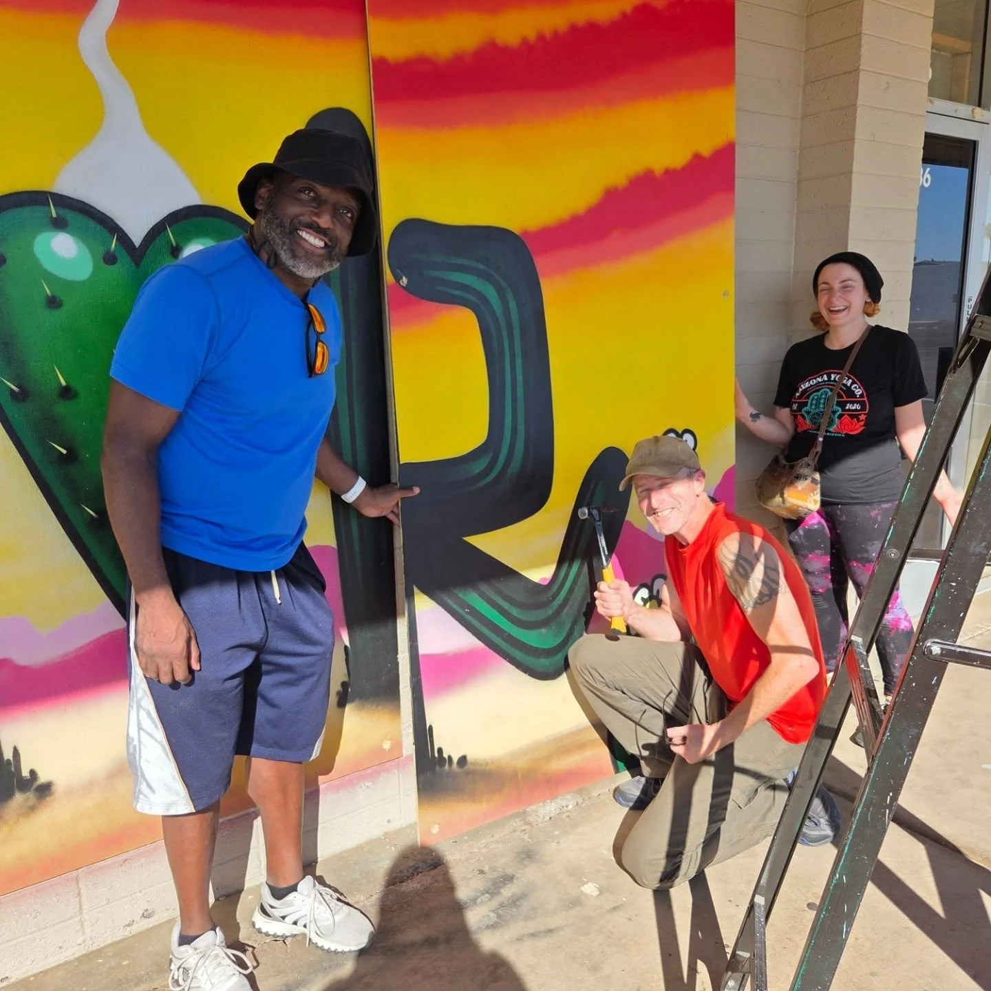 We are moving art! Today we deinstalled @lalocota  and @maxx.vart murals. We will be updating everyone on their new homes soon. 

Thank you to our amazing volunteers for helping deinstalling the art and moving it safely.