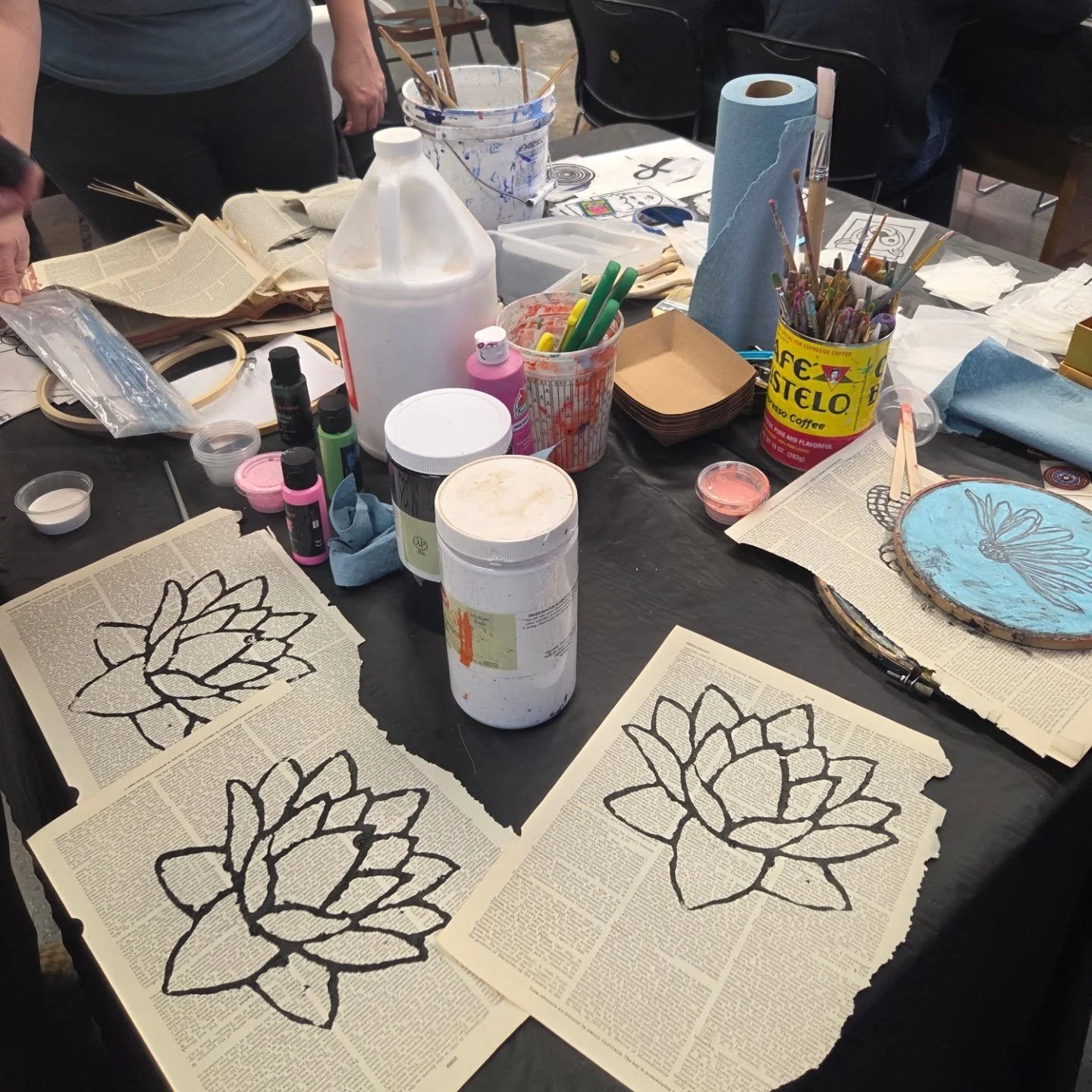 Today we had a great group of people at the DIY Silk-screen Workshop. 

It will be great to see how these artists carry on with this technique in their own projects. 

Our next create night will be Sketchbook Sessions with BaconCat every Monday 6 to 