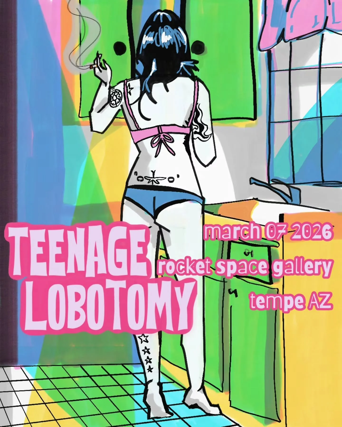This Saturday 6 to 9pm will be the opening for Teenage Labotomy. This exhibit is curated by an ambitious high school Senior, Jett Black, for their art honors capstone project. 

Come see all the amazing art with music vibes from @djjasperpunk  along 