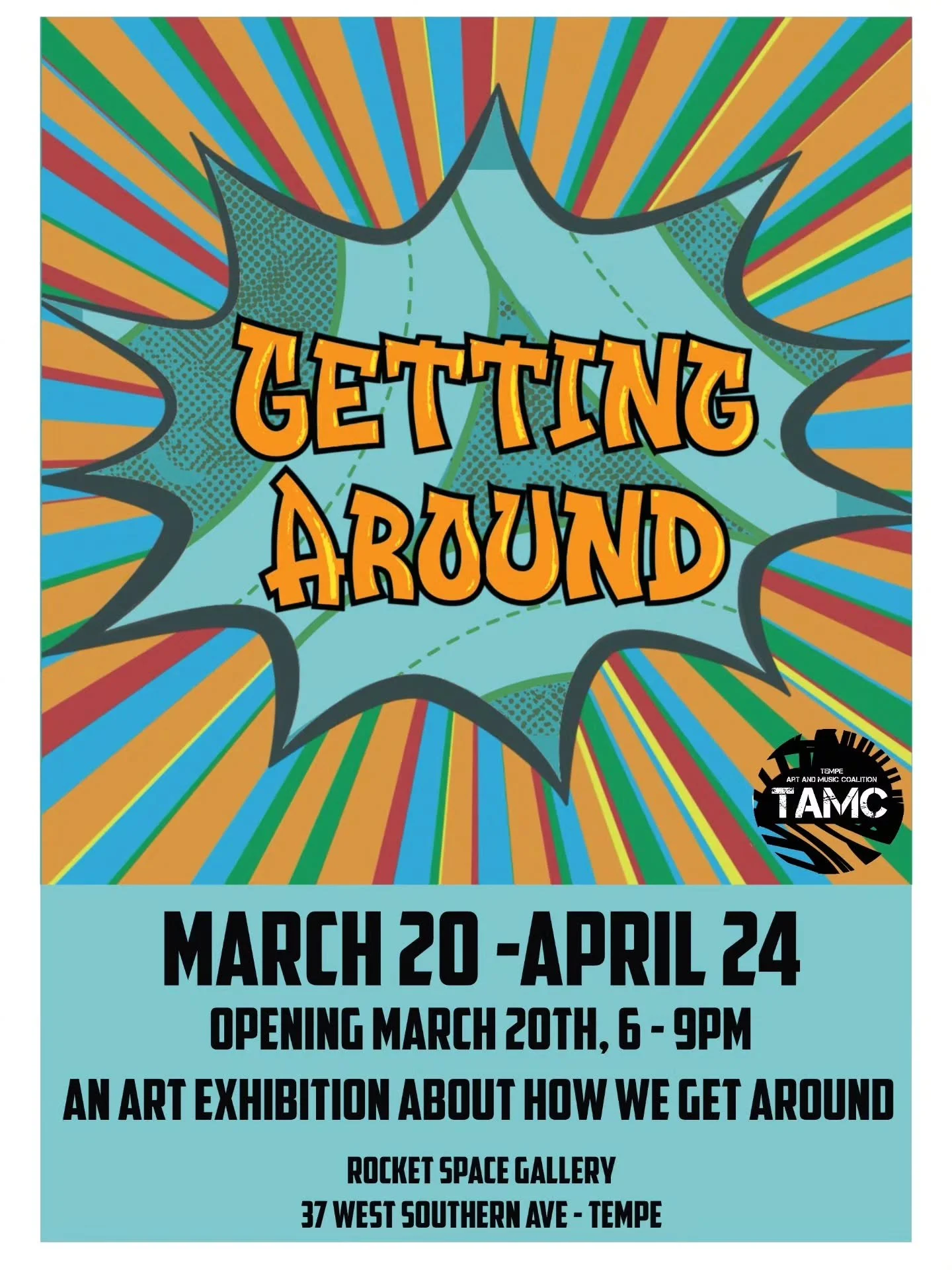 The opening for Getting Around is next Friday. 

We have an amazing selection of artists exhibiting along with a great transportation show in the parking lot.