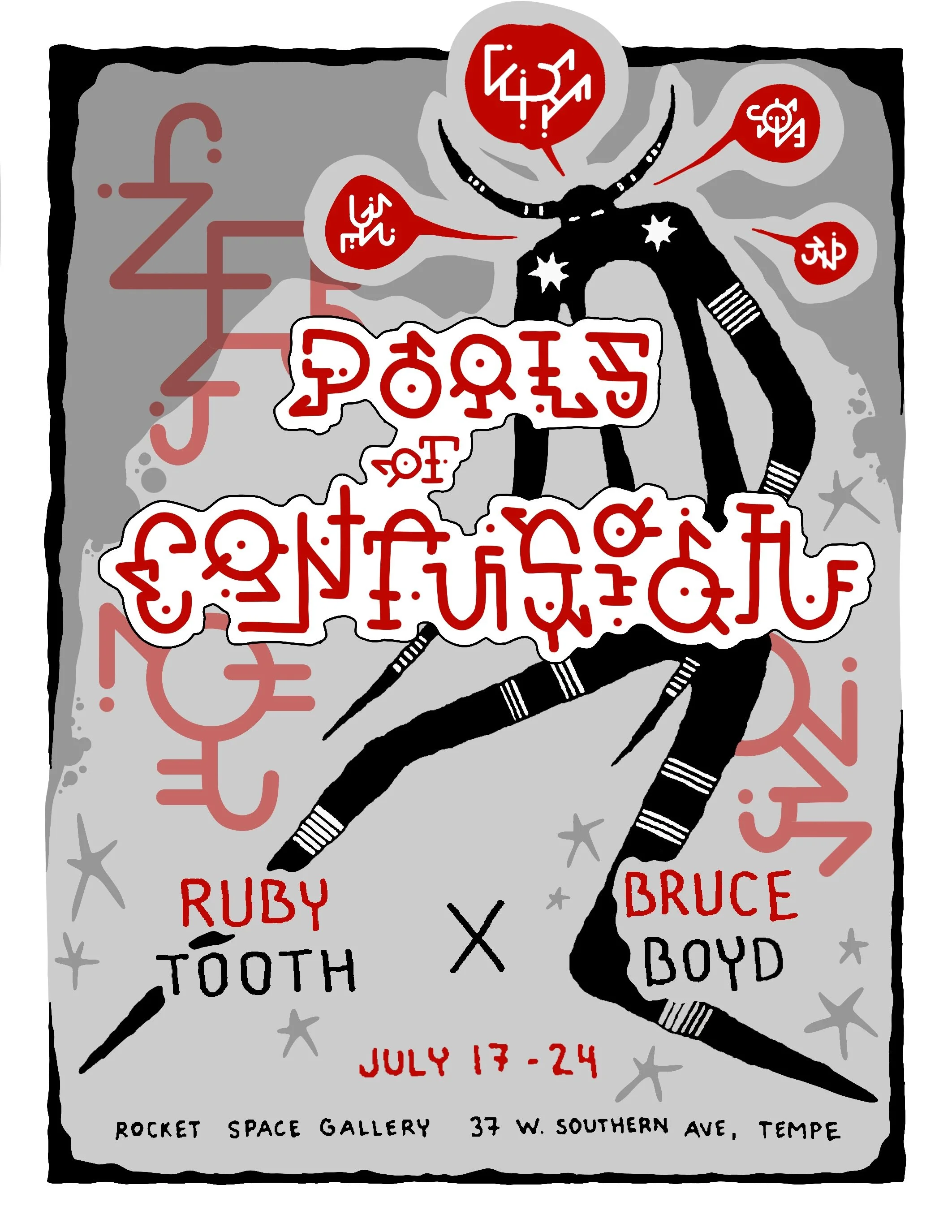 POOLS OF CONFUSION 😵&zwj;💫

Jump into the deep and forget everything you think you know. 

@rubyt00th and @bruce_boyd_artist are paired together this Friday at Rocket Space Gallery!!

Come see all new artworks by both artists!

Come inside, cool do