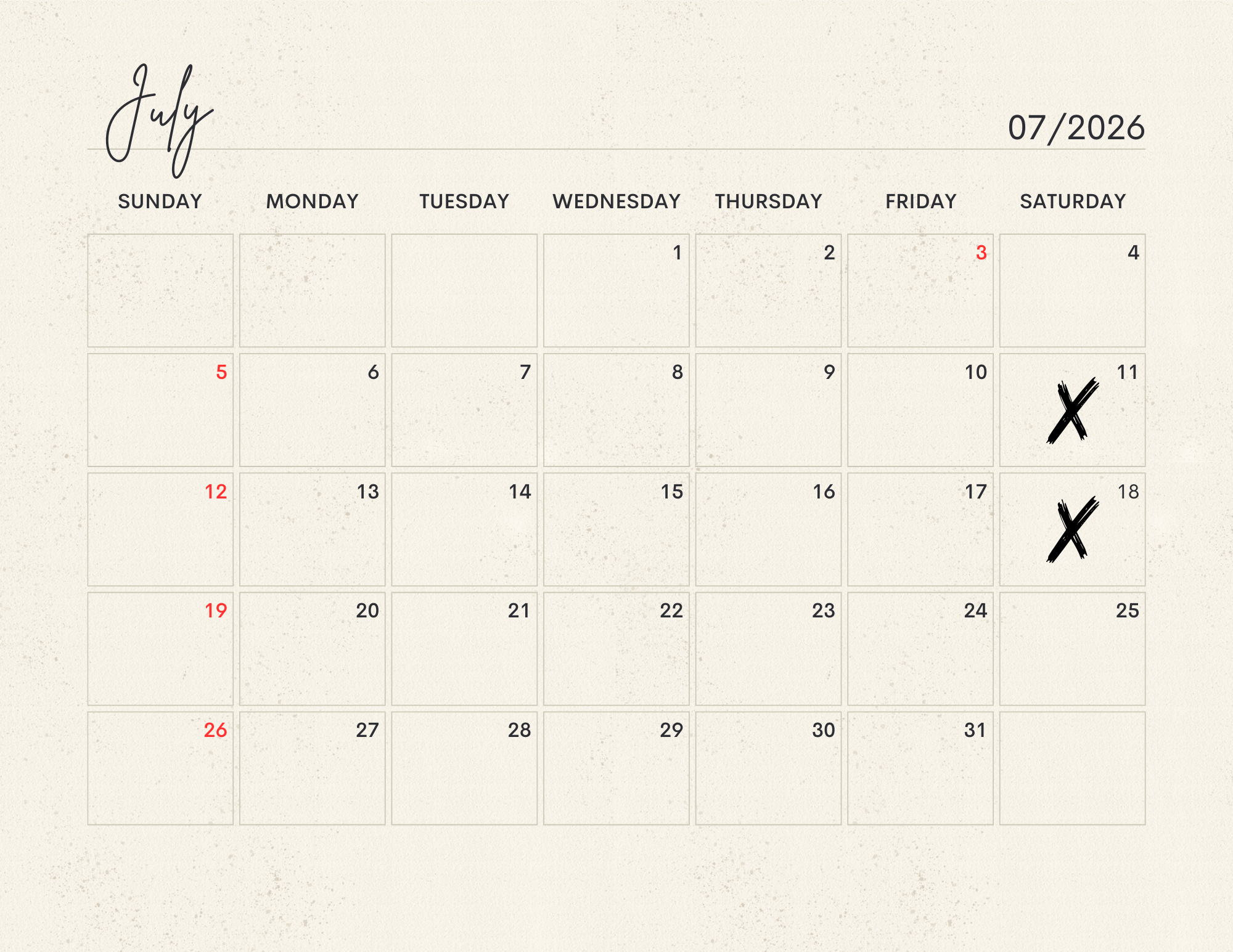 July Bookings - Wild and Free Florals