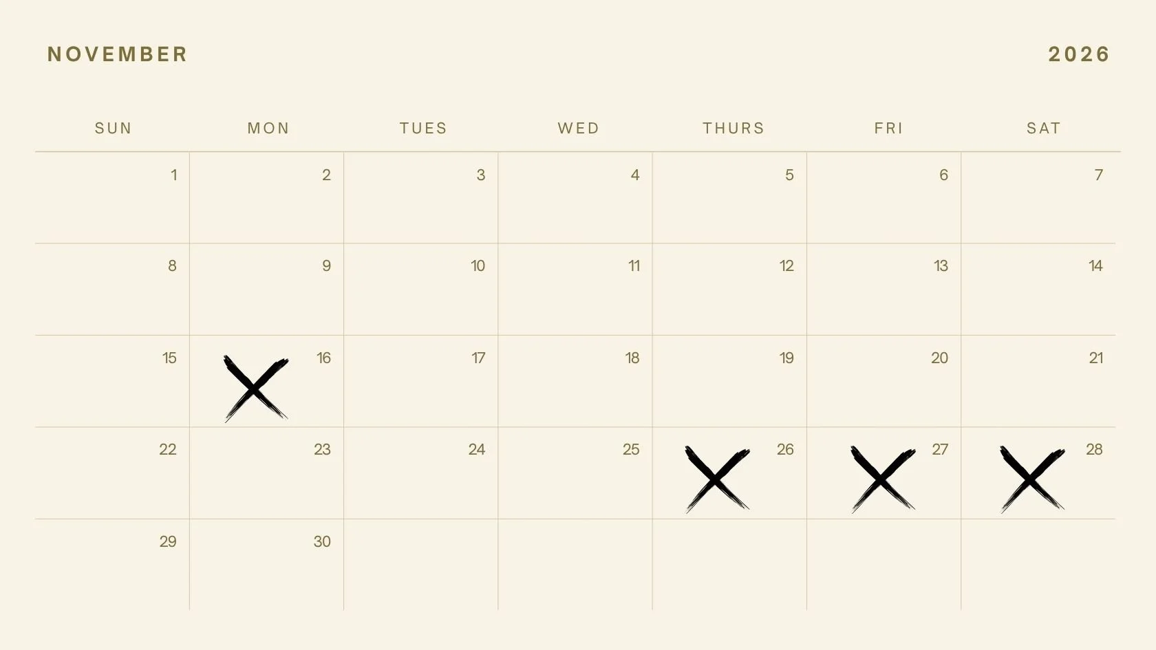 Wild & Free Florals November Bookings