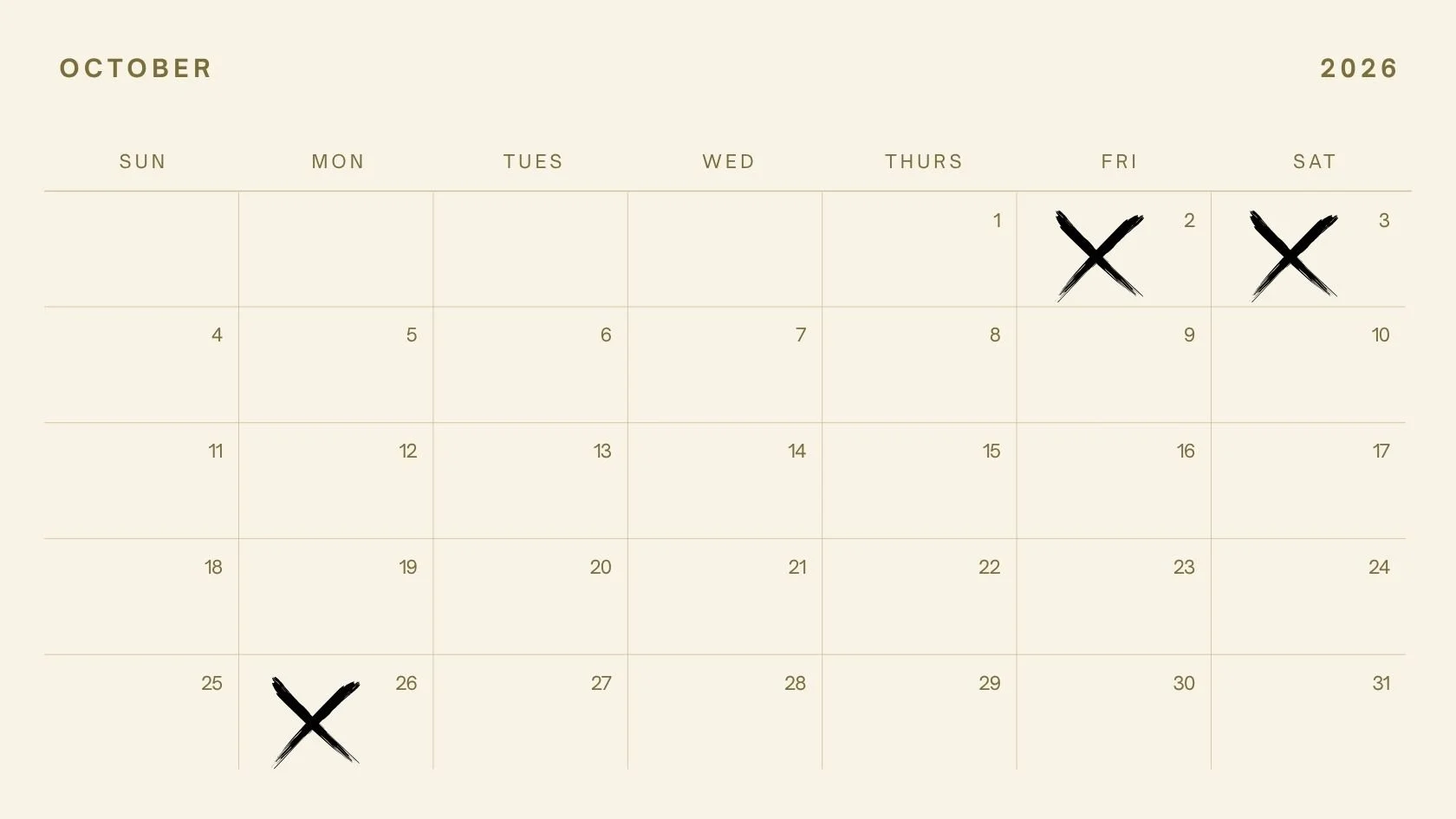 Wild & Free Florals October Booking