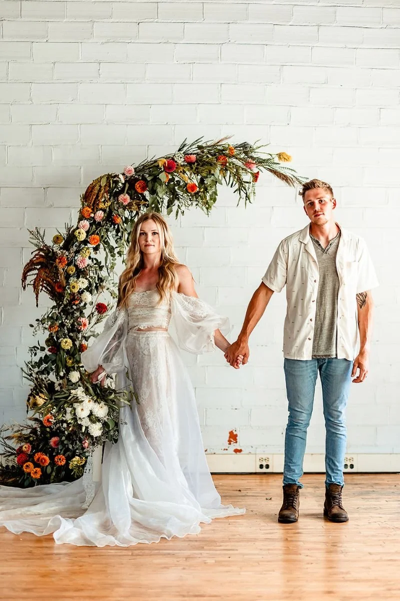 Wedding Floral Arch - Bridal Flowers - Wild and free florals