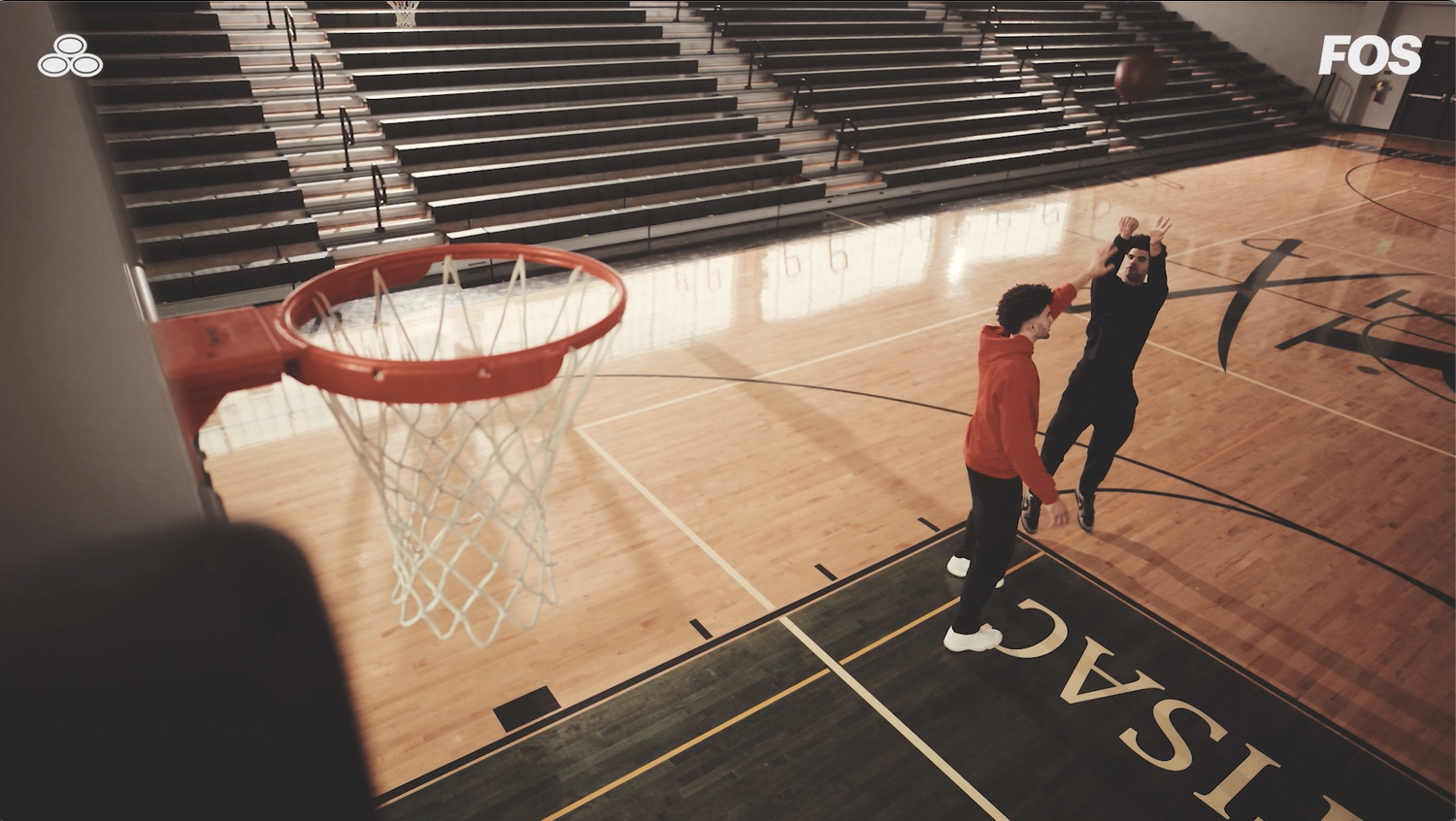 The Boozer twins on a basketball court
