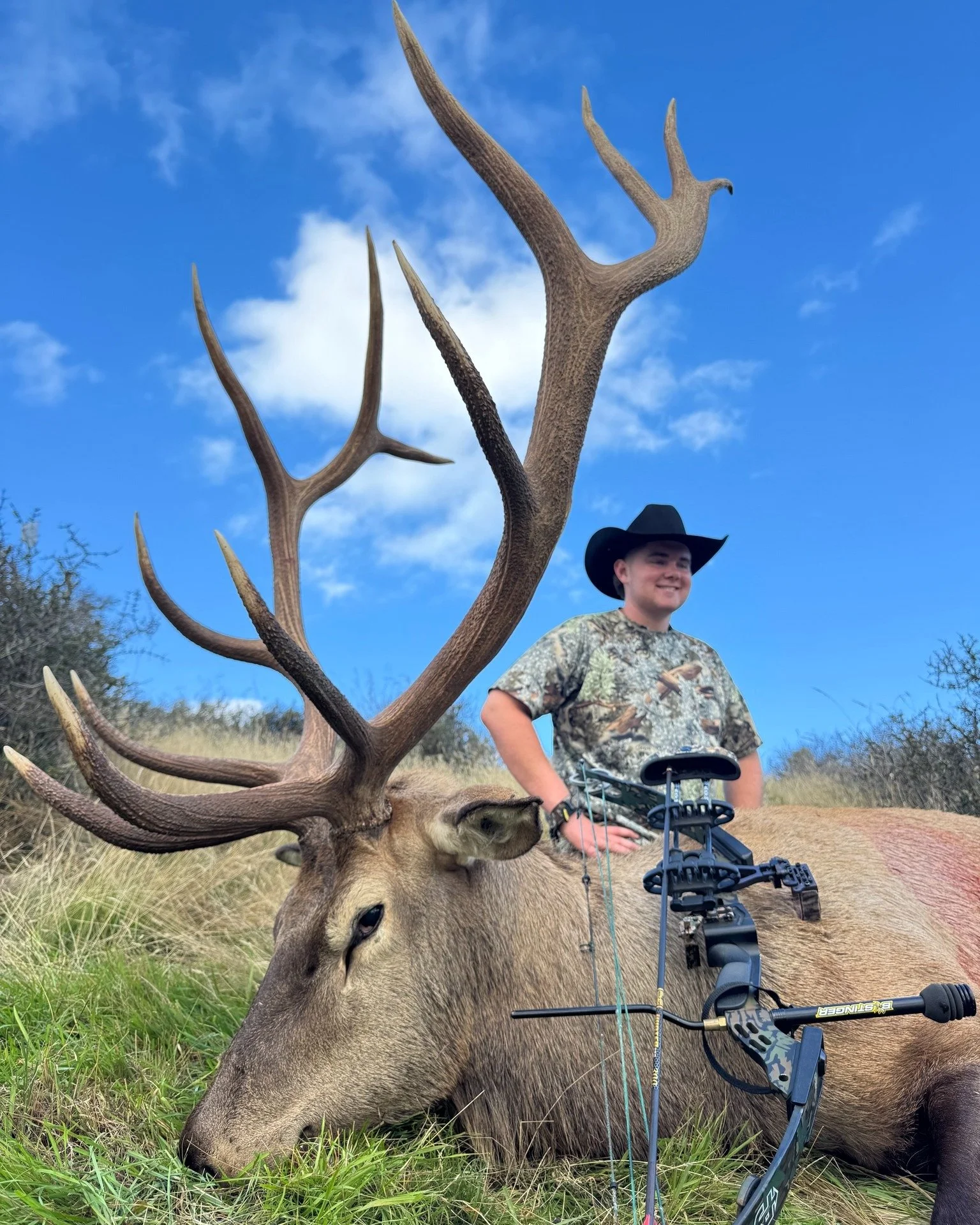 "It was a hunt of a lifetime" beautiful words from a beautiful family. Congrats young man on your incredible wapiti (elk) you got with your bow , a stellar effort and one we are all proud of! What else is going to be hunted with the bow? ..