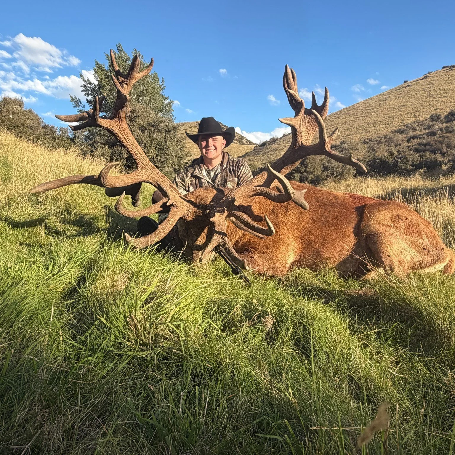 Gorgeous weather, stag and family! Beaut day for bow hunting red stags, amazing effort Cole well done! He's a beauty! Can't wait to see these animals mounted. 

Book your epic New Zealand hunting adventure with the team at New Zealand Trophy Hunting!