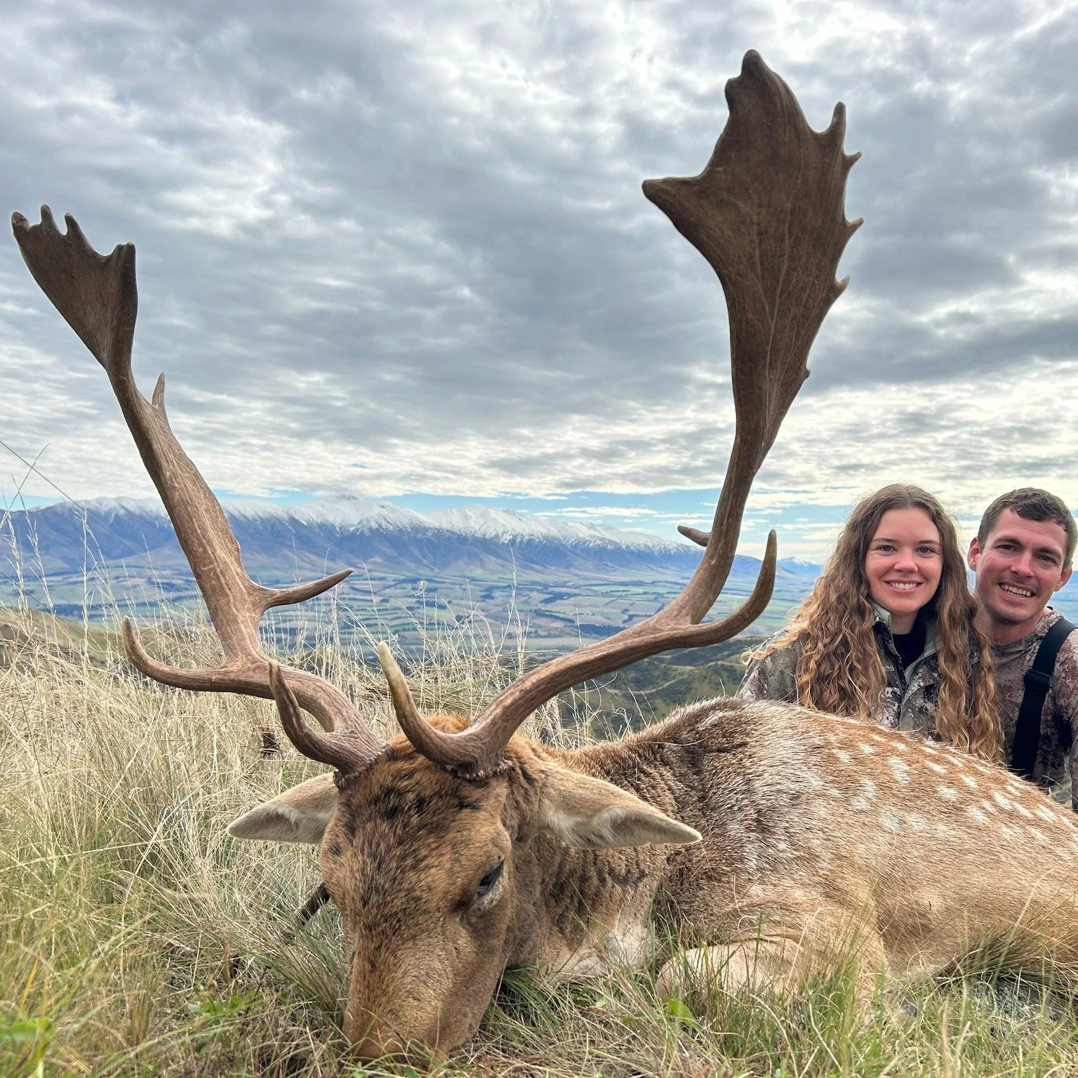 A gigantic Free Range fallow buck for an amazing honey mooning couple. Thanks for choosing to celebrate your honey moon on an epic New Zealand Hunting Adventure! And congratulations not only on your wedding but on this magnificent free range fallow b