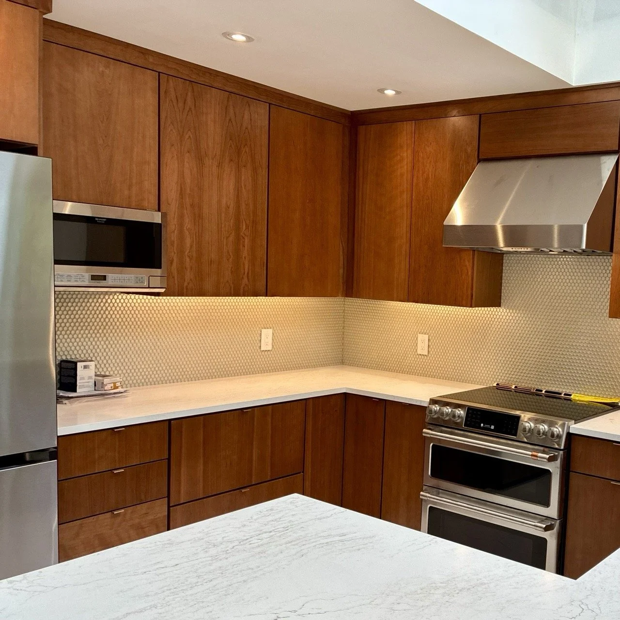 A newly remodeled kitchen in Hudson NY