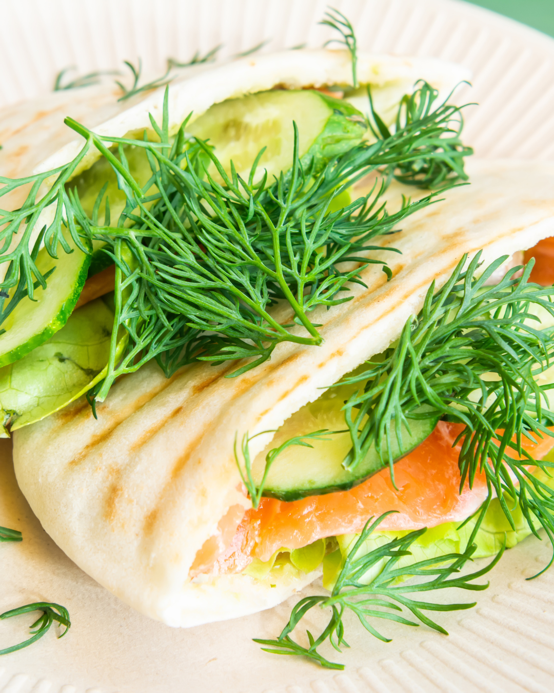 Salmon Pita Bites