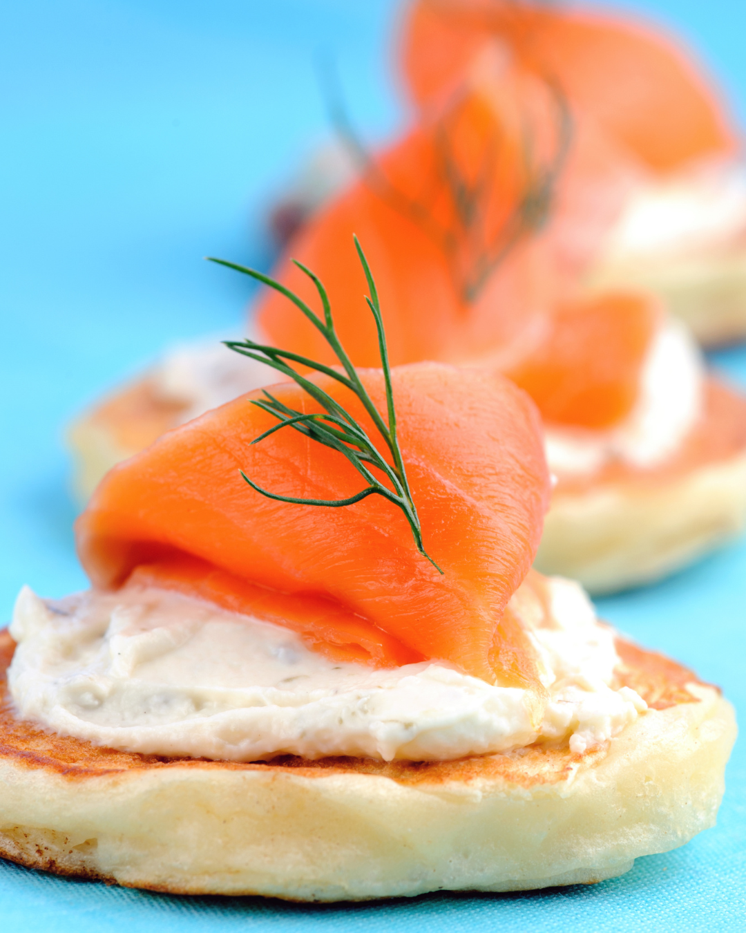 Mini Bagels with Smoked Salmon