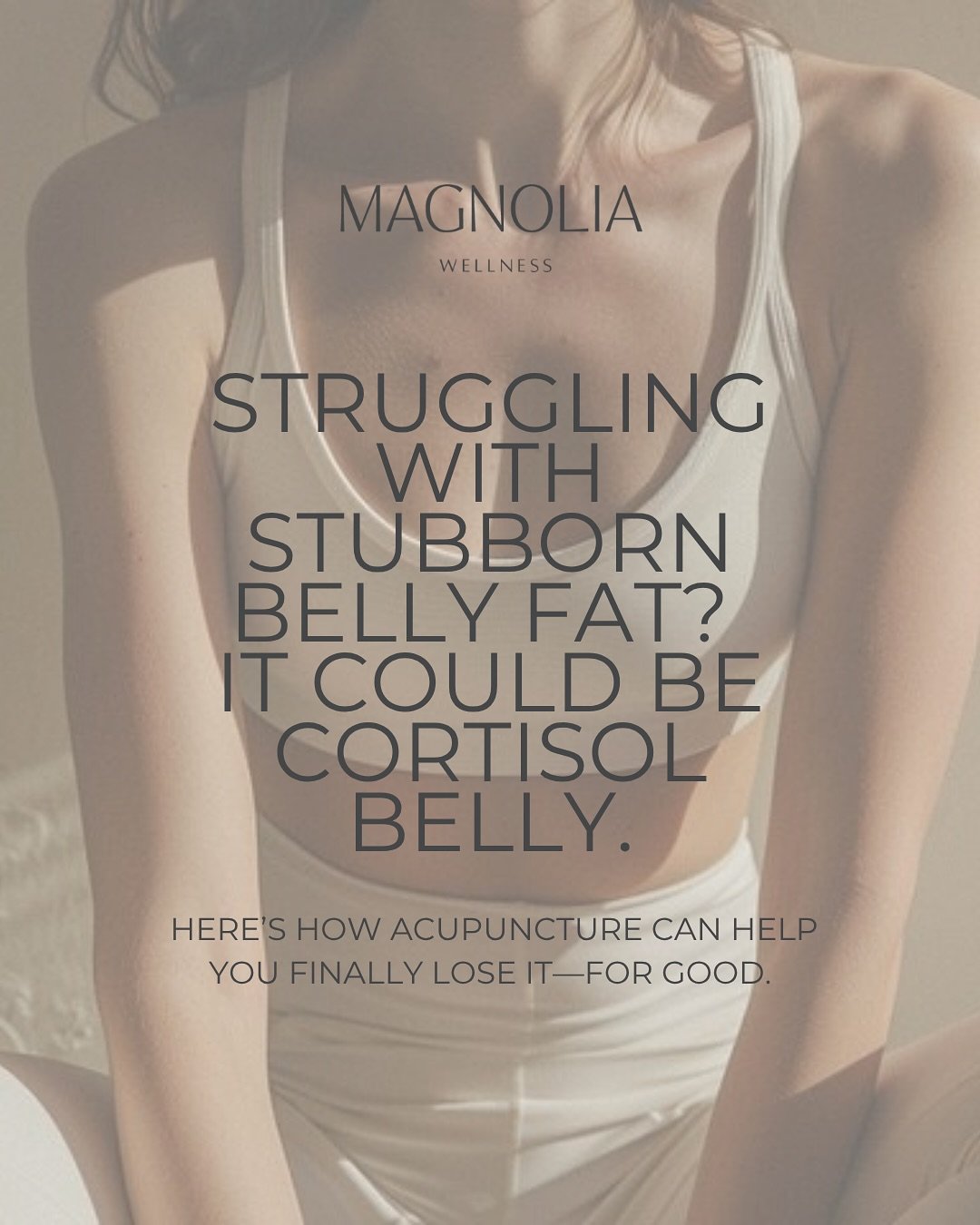 Tried everything to lose stubborn belly fat&mdash;but nothing&rsquo;s working? 😩

It might not be your diet or workout routine&hellip; it might be cortisol belly.

Chronic stress floods your body with cortisol, telling it to store fat&mdash;especial