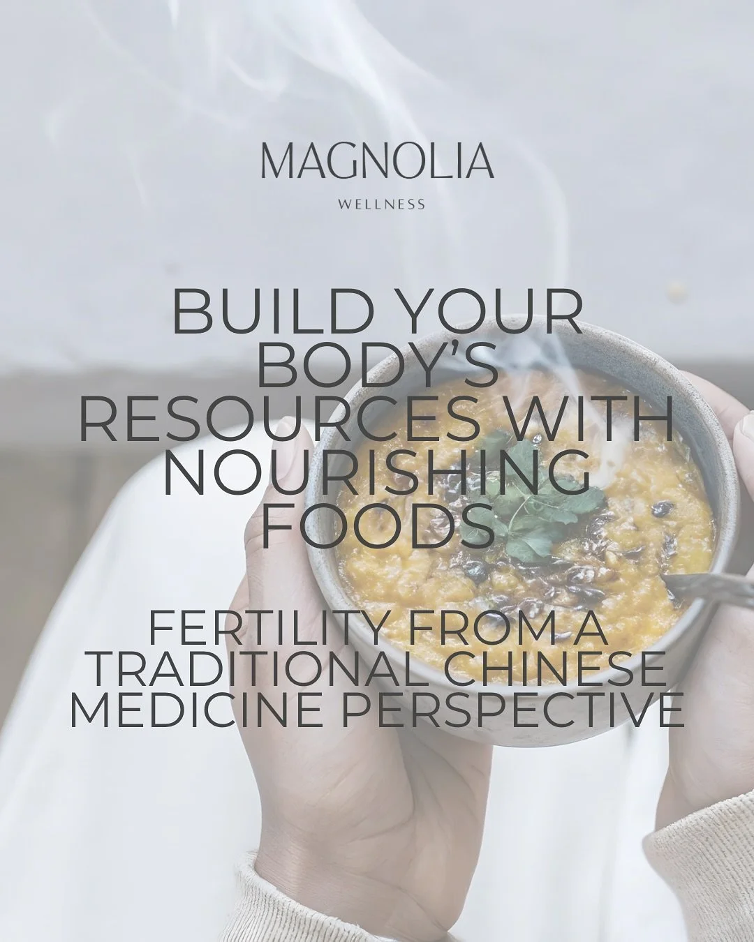 Your fertility starts with nourishment✨

@magnoliawellnessoc we help you build a fertile foundation through acupuncture, nutrition, and lifestyle balance.

✨ Book a fertility consult to learn how TCM can support your journey.