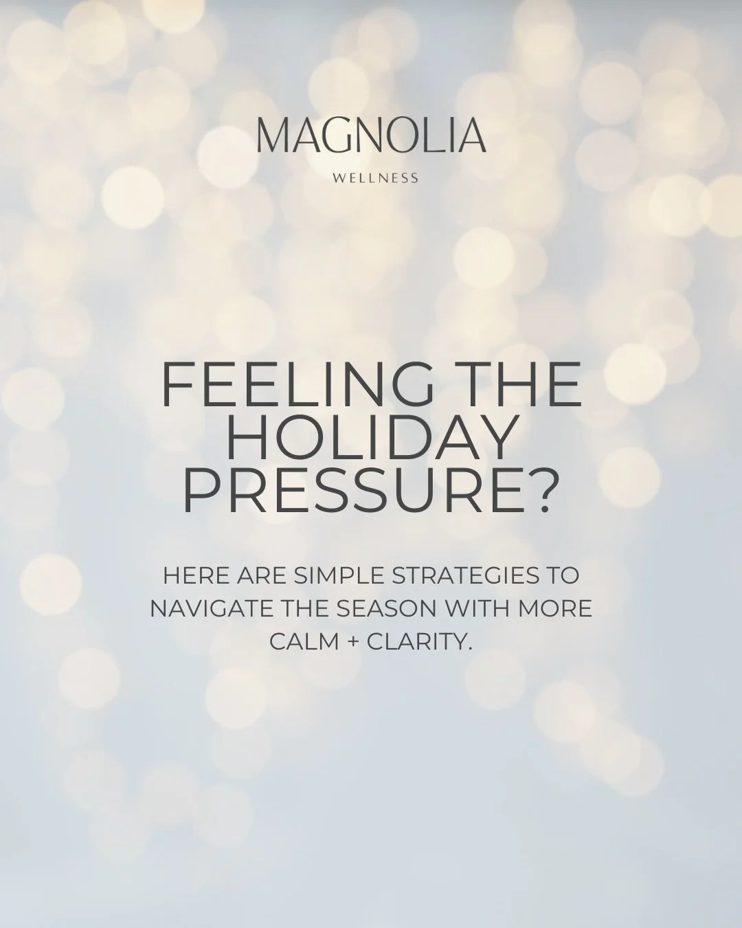 The holidays can feel like a lot &mdash; the pressure, the expectations, the nonstop to-do list.
But underneath all of that? There are moments, memories, and traditions worth actually slowing down for. 🤍
If you&rsquo;ve been feeling the holiday stre