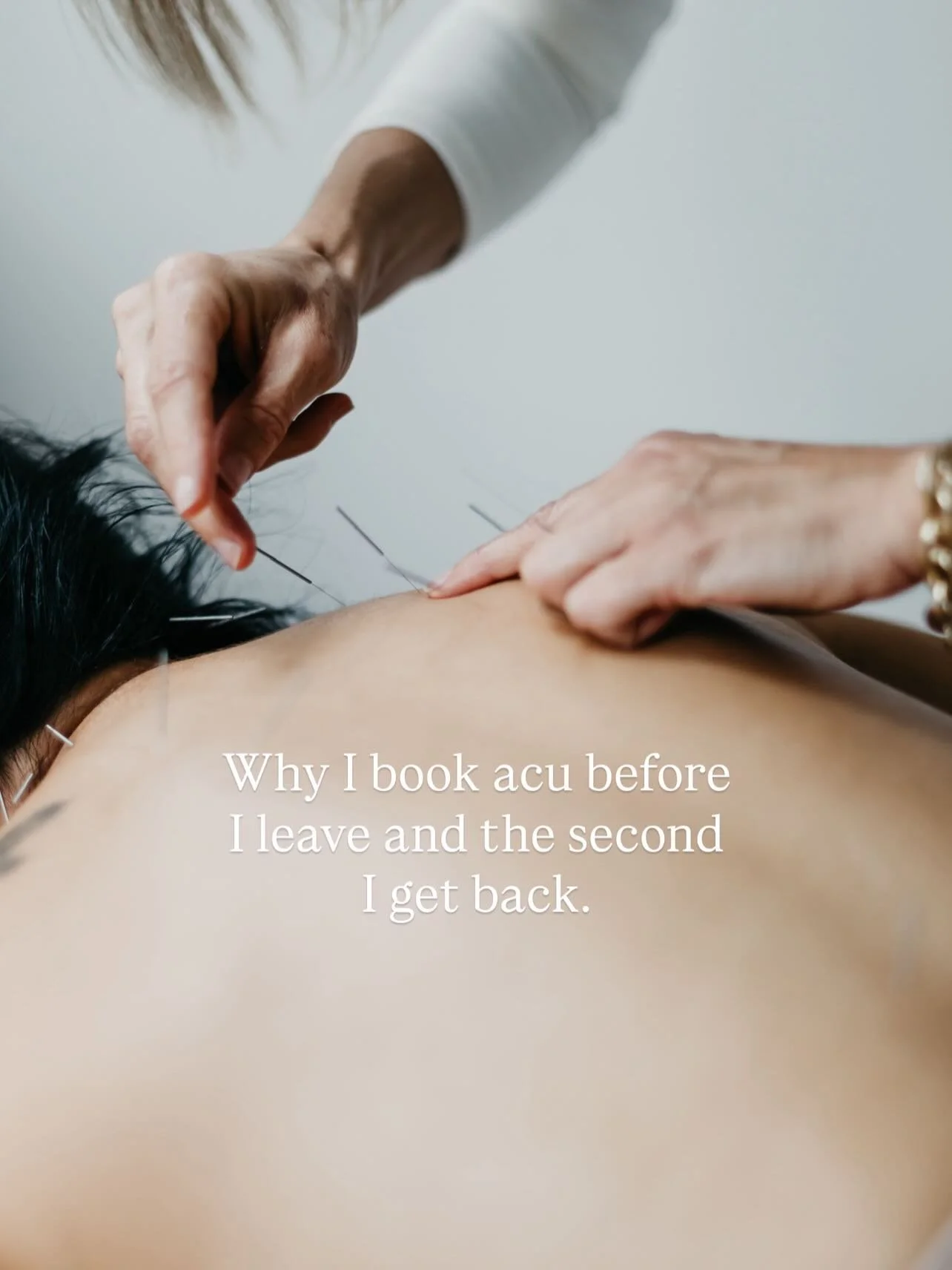 Two of the best things you can do for your body
around any trip.

BEFORE YOU LEAVE:
We regulate your nervous system.
Support your immune system.
Get your Qi moving so your body adapts with ease.
You board that plane already supported.

WHEN YOU GET B