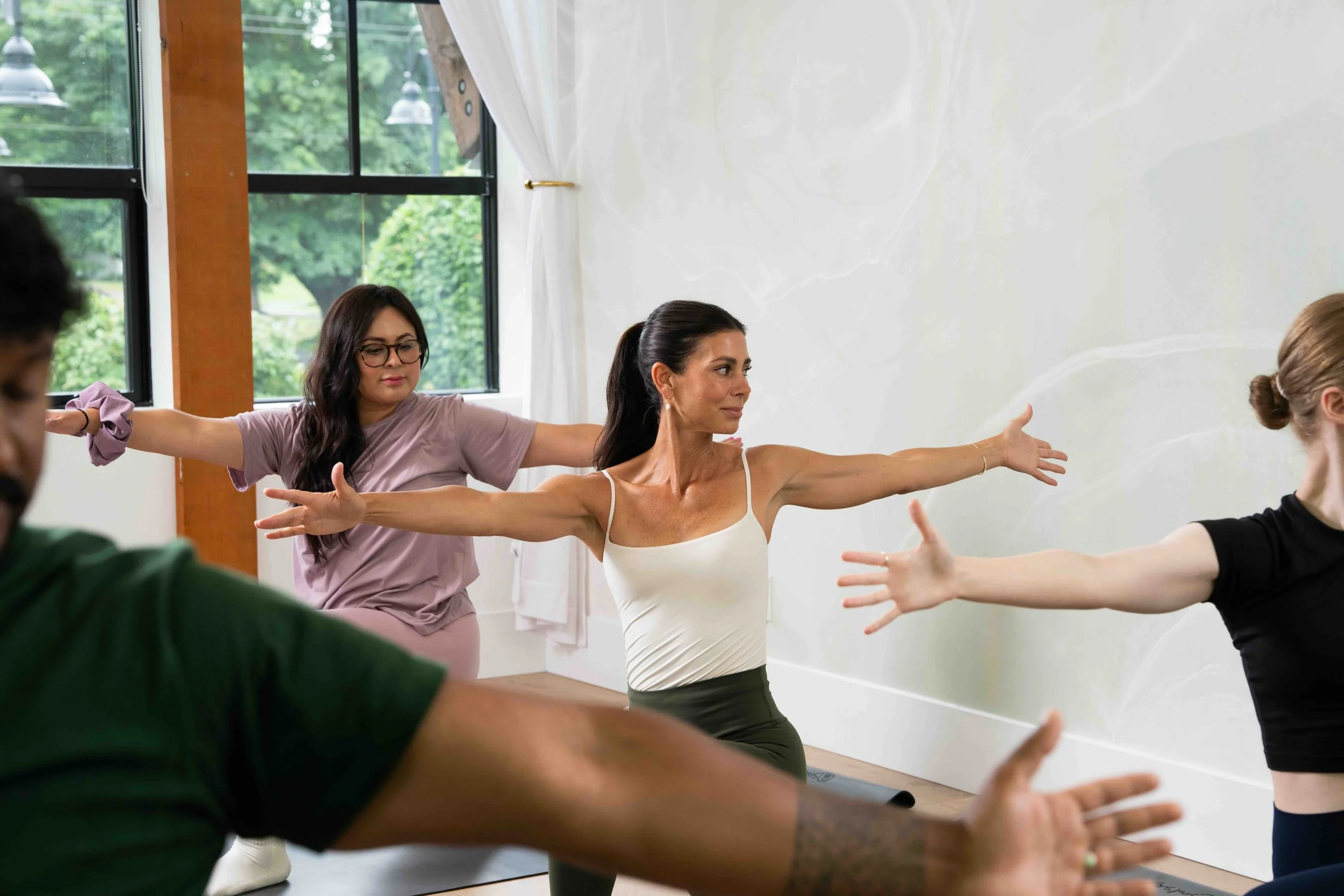 mat pilates class at The Emerald Club studio in Fort Langley BC