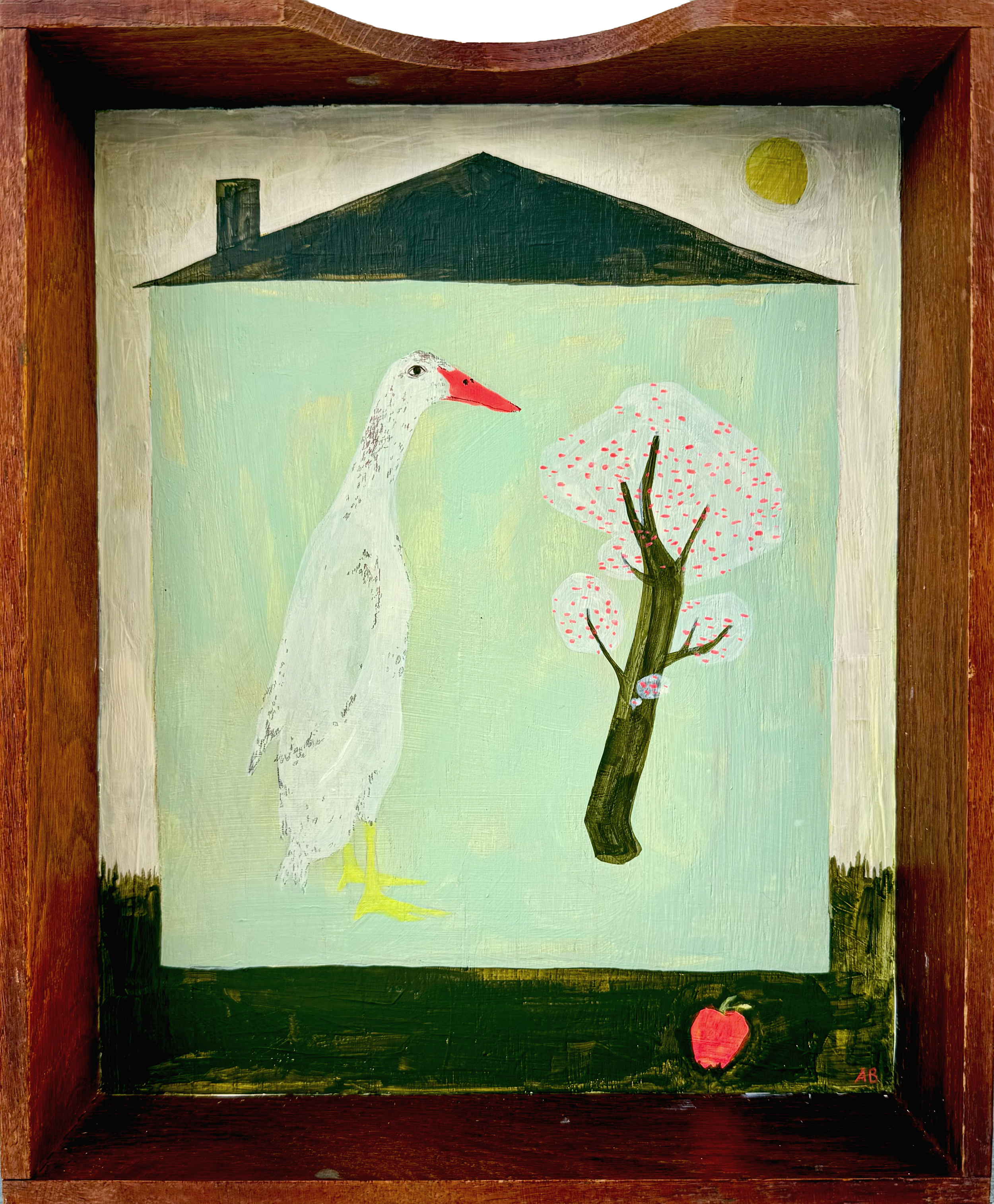 "I Asked You to Bring Me an Apple From This Tree, and You Came Back Empty-handed”
acrylic and colored pencil on a wooden tray
12.5 x 11.25, 2025 SOLD
