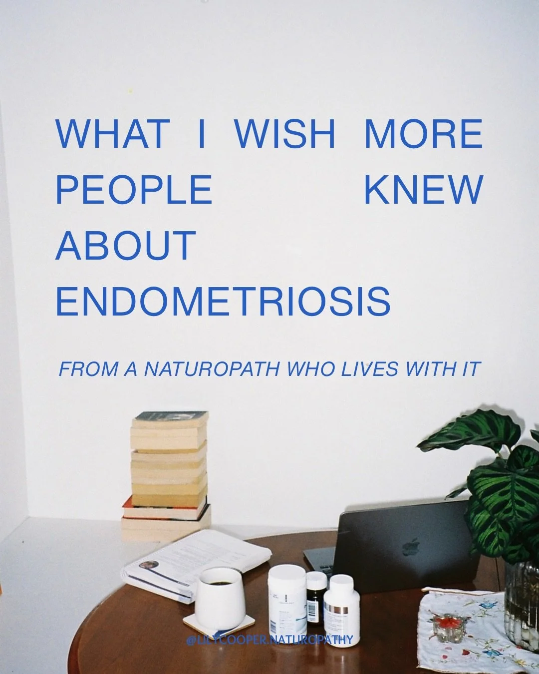 What I wish more people knew about endometriosis, as a naturopath living with it 〰️

There are so many misconceptions and myths regarding endometriosis and it makes me so sad when I see them being shared.

Navigating an endometriosis diagnosis or man