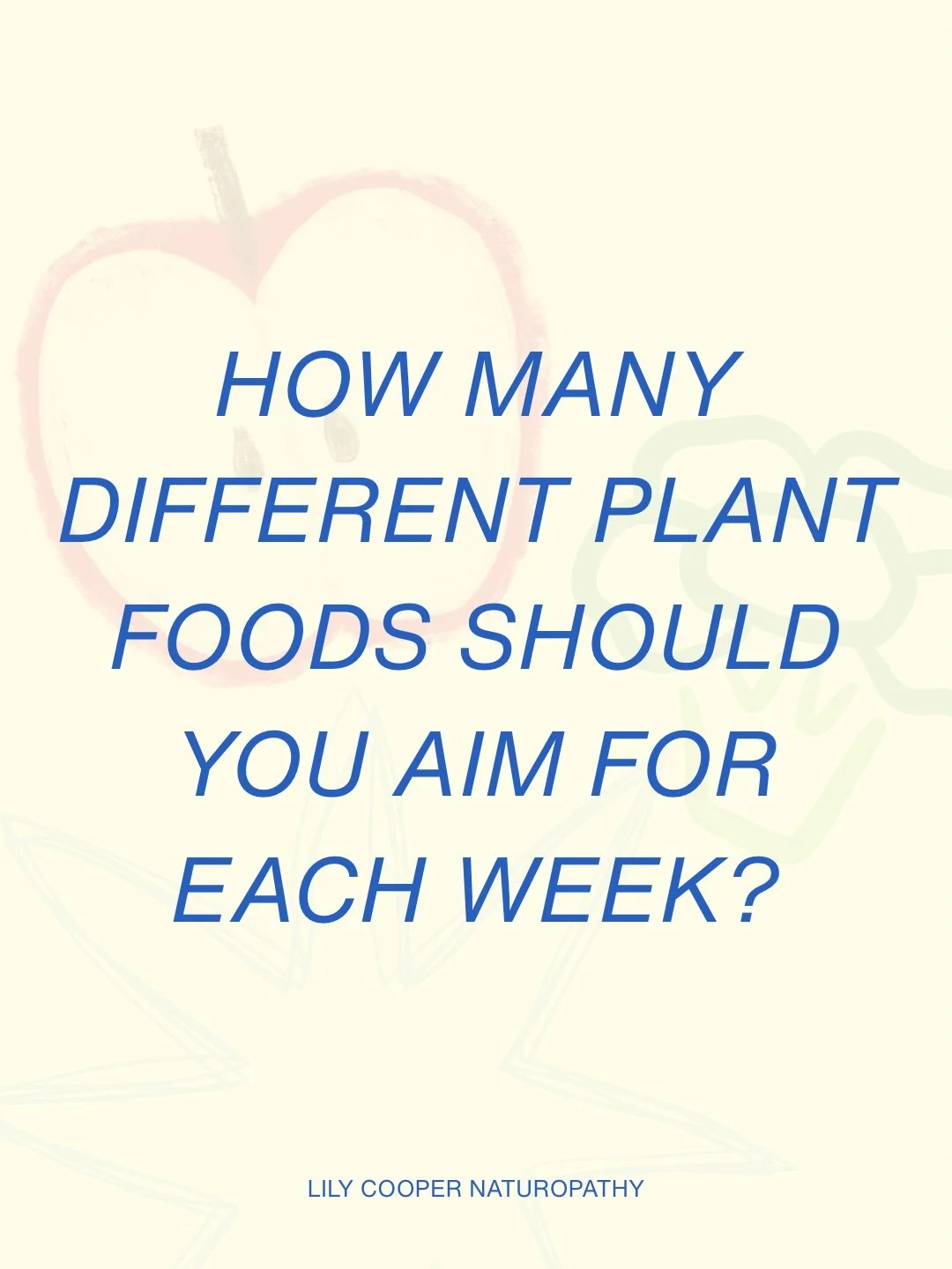 One of the only things I want you to be keeping track of for gut health is the number of different plant foods you eat per week ✍🏽 

You don&rsquo;t need to do this every week, but doing a little audit from time to time can also be a fun way to chec