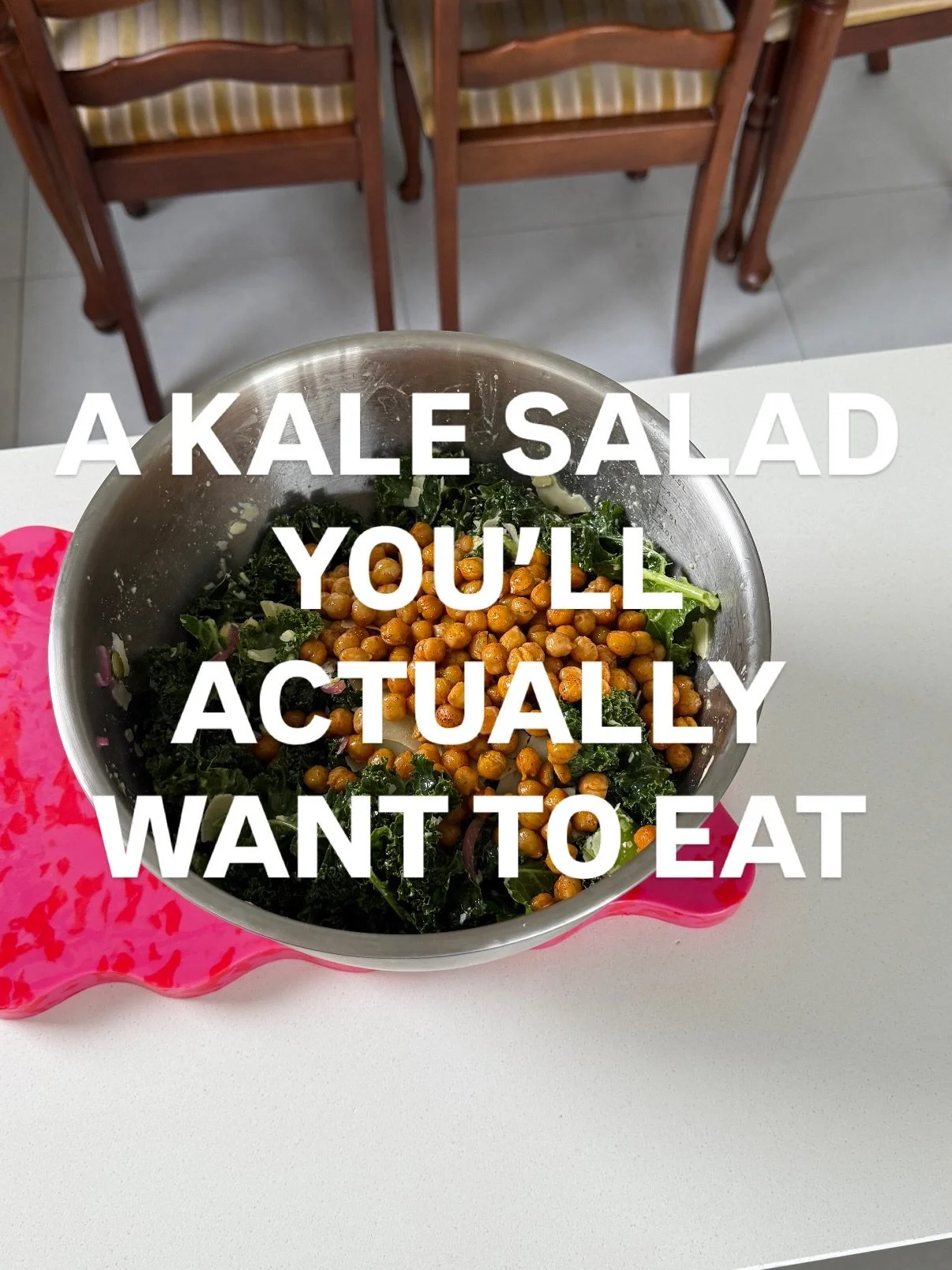A kale salad you&rsquo;ll actually want to eat 💅🏼

Okay it&rsquo;s maybe not the prettiest salad, but it could be the most versatile?! If you&rsquo;ve eaten at my place over the last 12 months, you&rsquo;ve almost definitely had a variation of this