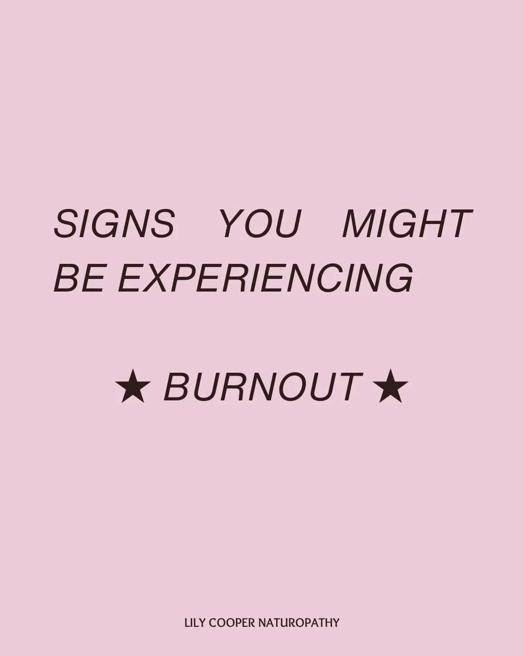 Burnout isn&rsquo;t just stress or feeling tired 🌀

Burnout can show up differently for everyone, and the key is noticing the signs of it creeping in rather than waiting until you&rsquo;ve completely run out of capacity.

Supporting burnout isn&rsqu