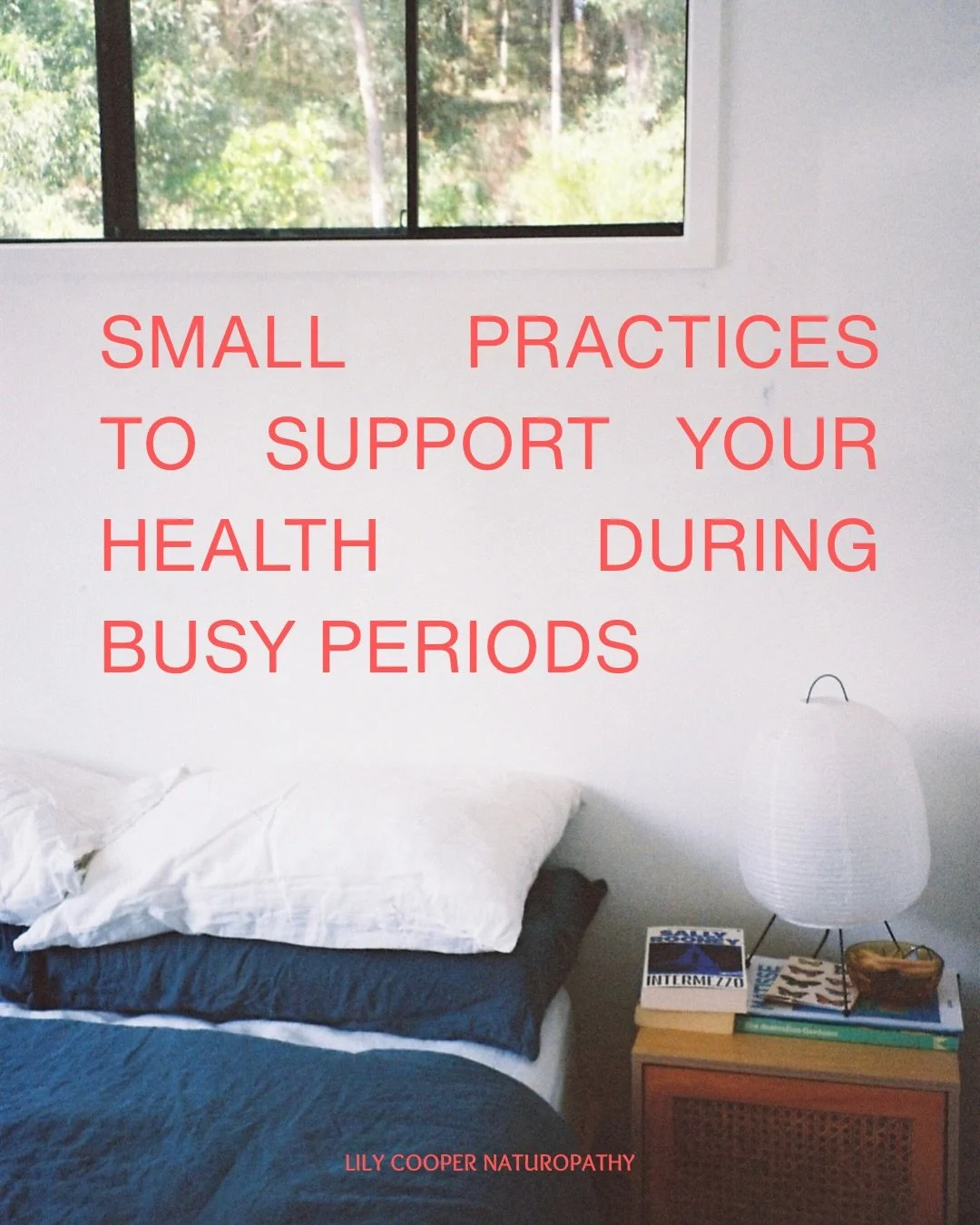 Small practices to support your health during busy periods ⭐️ 

When life amps up, having solid foundations in place is so important for keeping your feeling energised and resilient. 

Being proactive about your health sometimes means knowing that yo