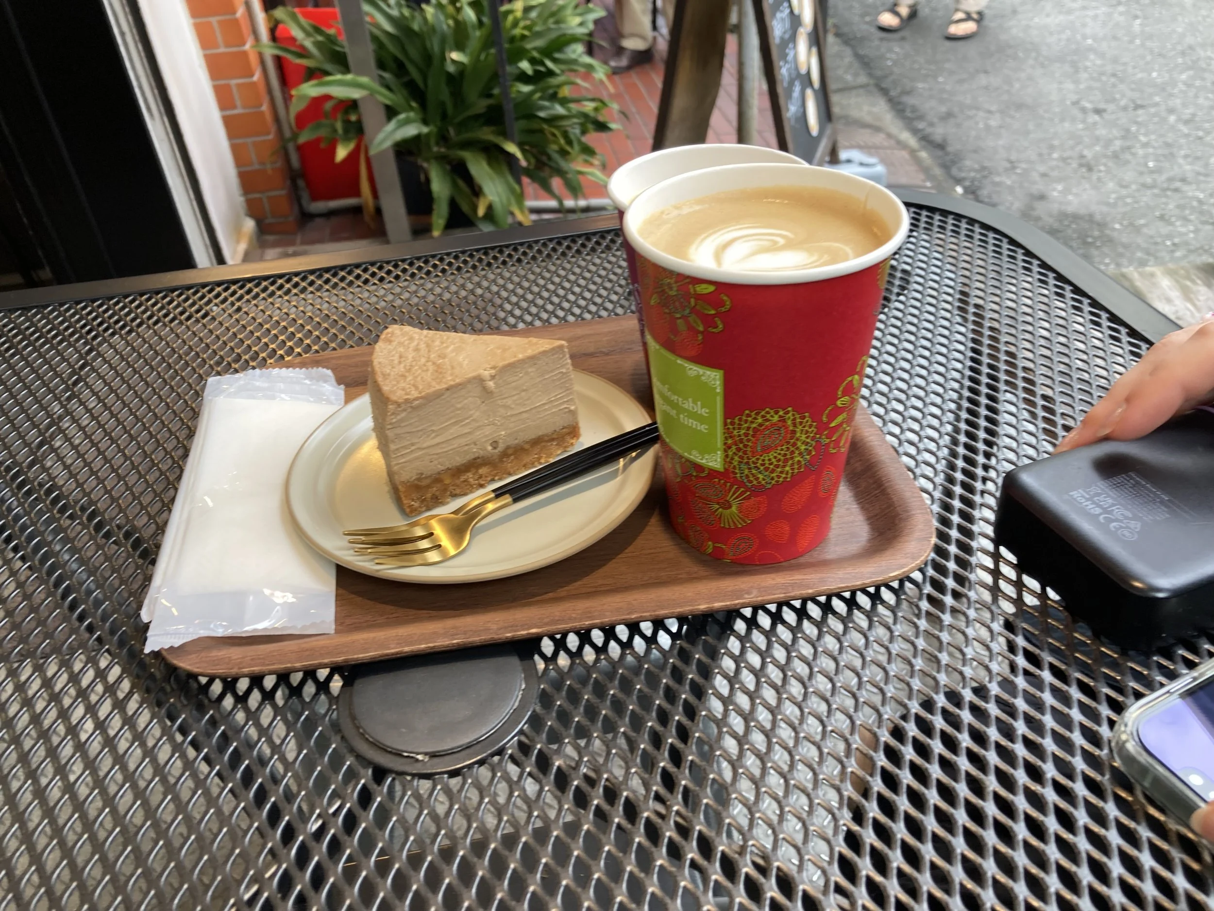 Modern Japanese café menu items