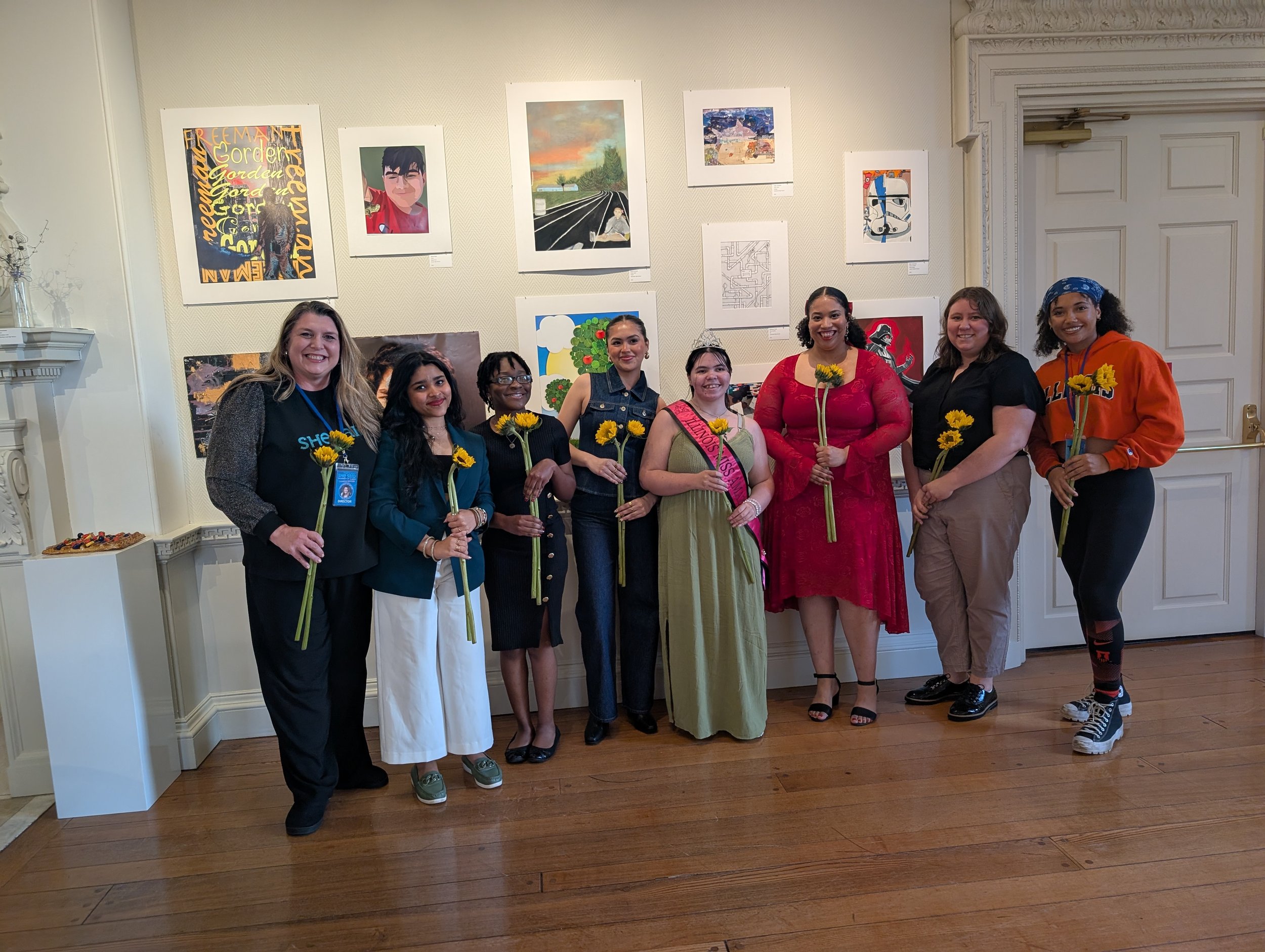 Women Celebrating Community, Leadership, and Recognition at Campus Art Gallery