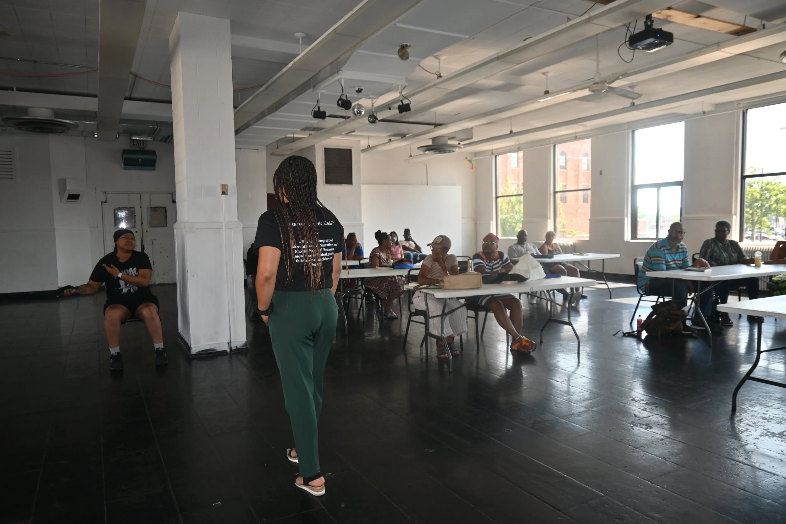  Empowering our community through knowledge! Jaelyn Vickery engaging participants during the Dimensional Wealth Financial Literacy &amp; Wellness Summer Program, held in partnership with Cunningham Township’s Careers in Motion initiative. 