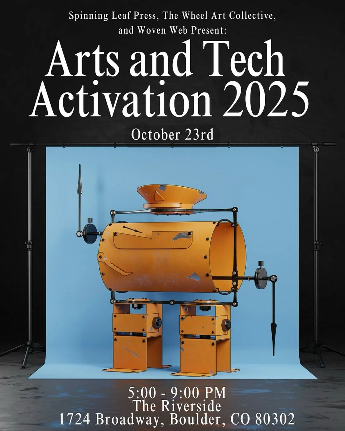 Check us out on Thursday at The Riverside for [Co]Here Boulder&rsquo;s Arts and Tech Activation!

This event is a free opportunity to connect with the community around the future of arts and technology.

More details and RSVP link in bio!