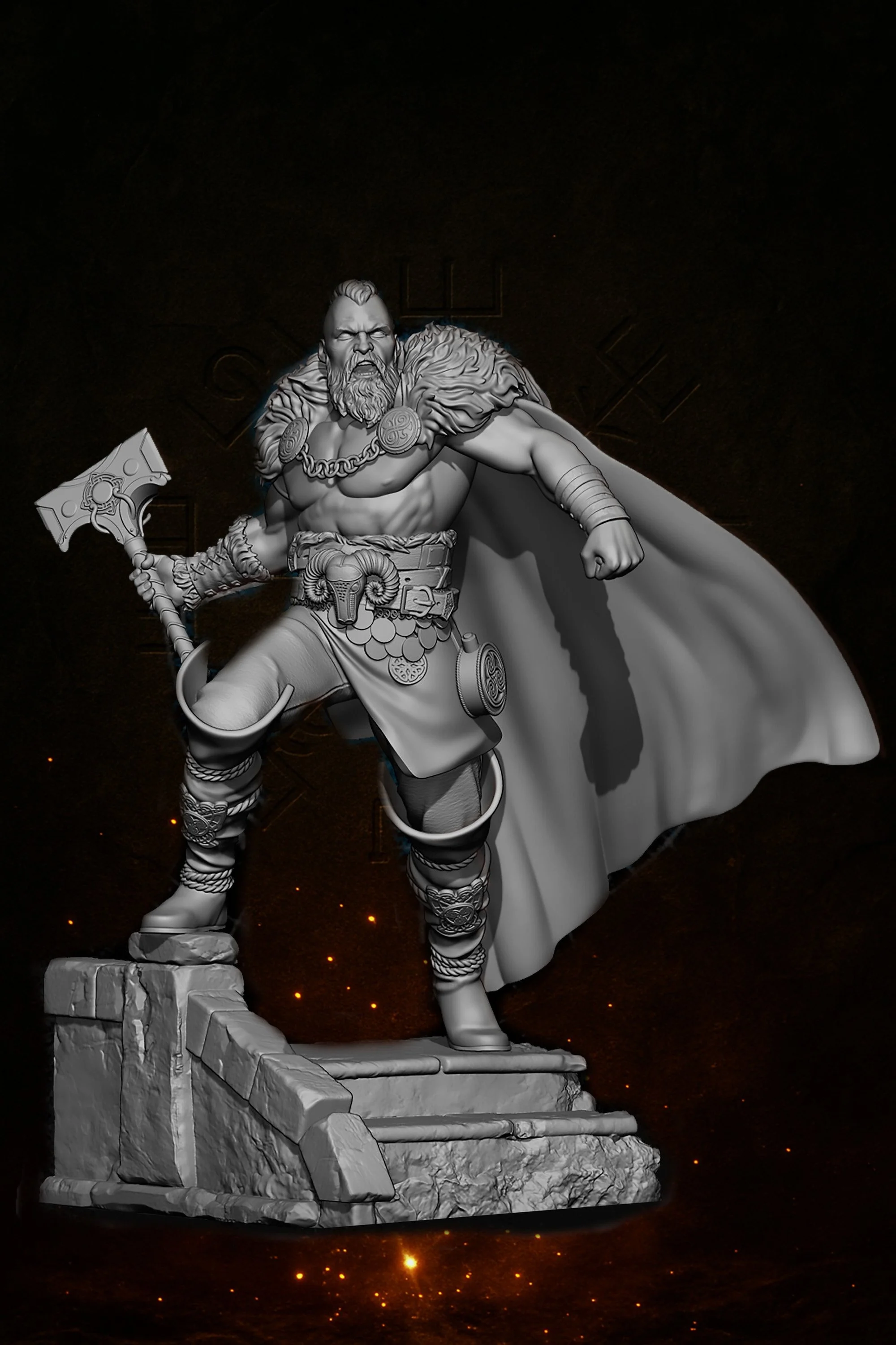 Rune gods Thor Figure 75mm.jpg