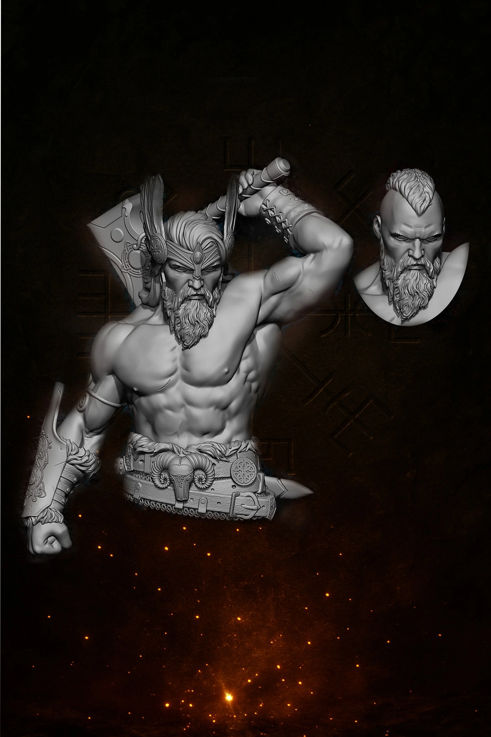 Rune godsThor Bust.jpg