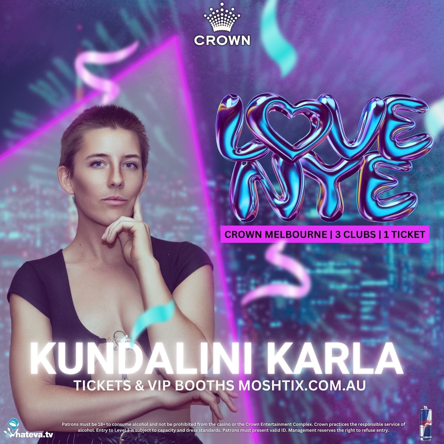 YA GIRL IS GOING A SECOND ROUND - I&rsquo;ll also be playing House from 2am at LOVE NYE for Crown. I am sooo ready to bring the vibes 🔥 

Got your ticket yet? Hit the link in my bio to get yours 🧚

@electricdreamsclub @crownmelbourne #melbournedj #