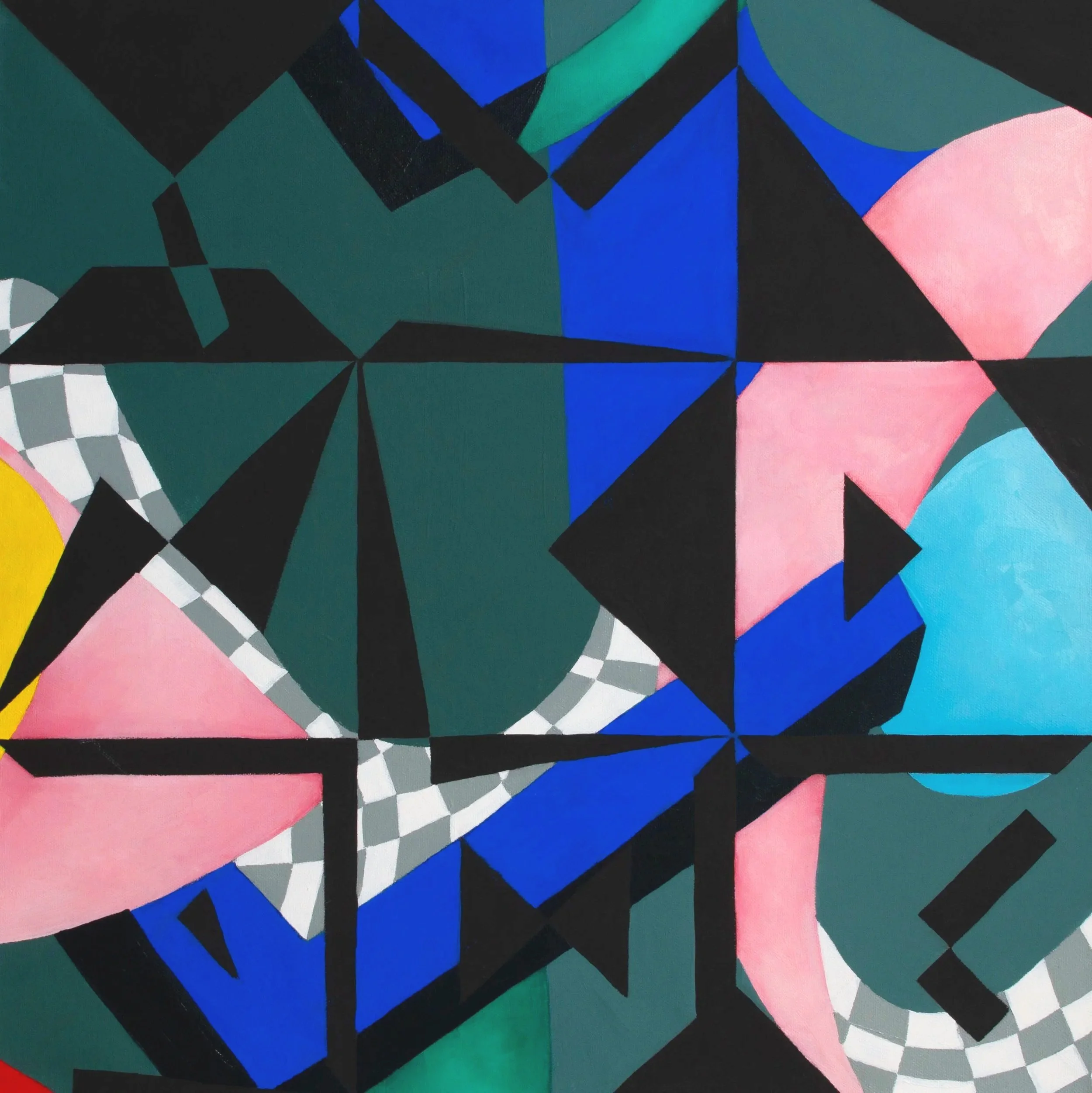 The Space Between III, Oil and acrylic on canvas, 2026 - 50 x 50 cm / 19.7x 19.7 in.