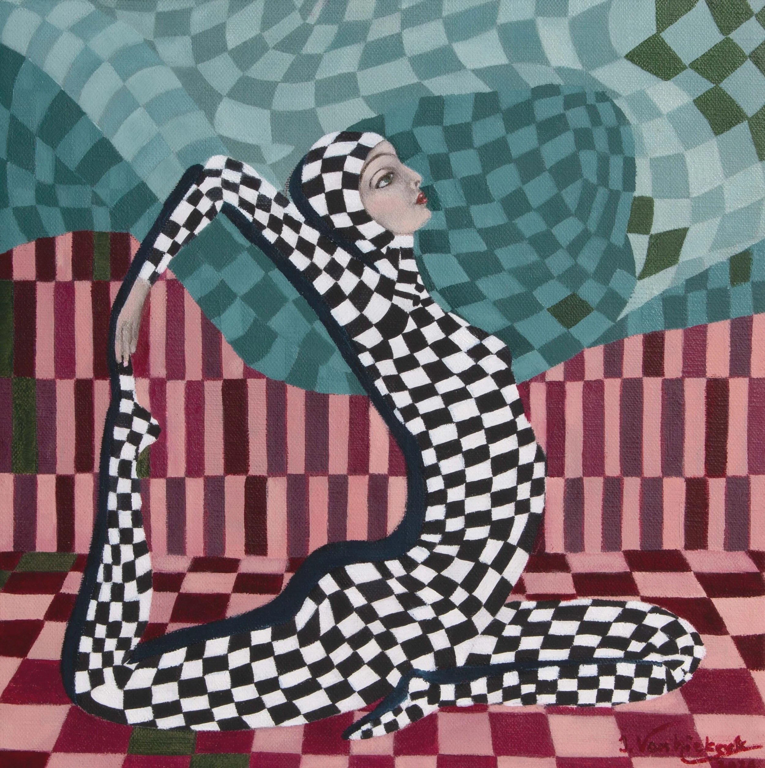 Suspension II, Oil on linen, 2026 - 30 x 30 cm / 11.8 x 11.8 in.