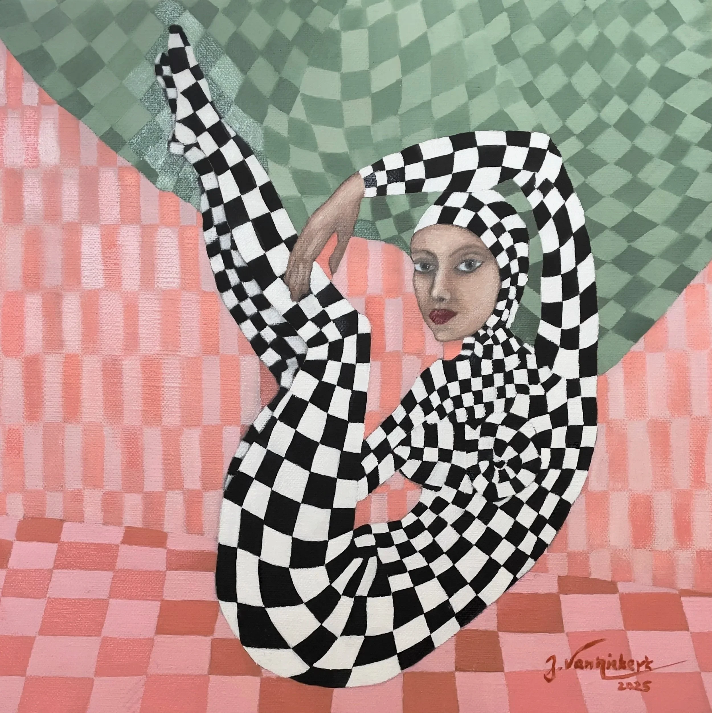 Emergence, Oil on linen, 2025 - 32 x 32 cm / 16 x 16 in.