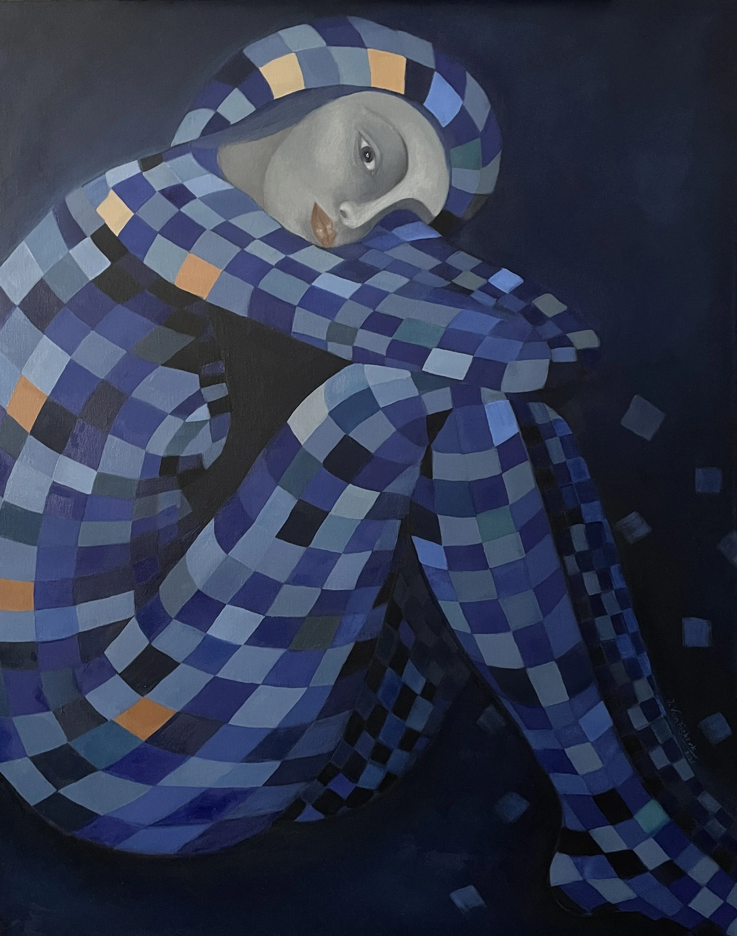 In Blue, Oil on canvas, 2026 - 76 x 61 cm / 30 x 24 in.