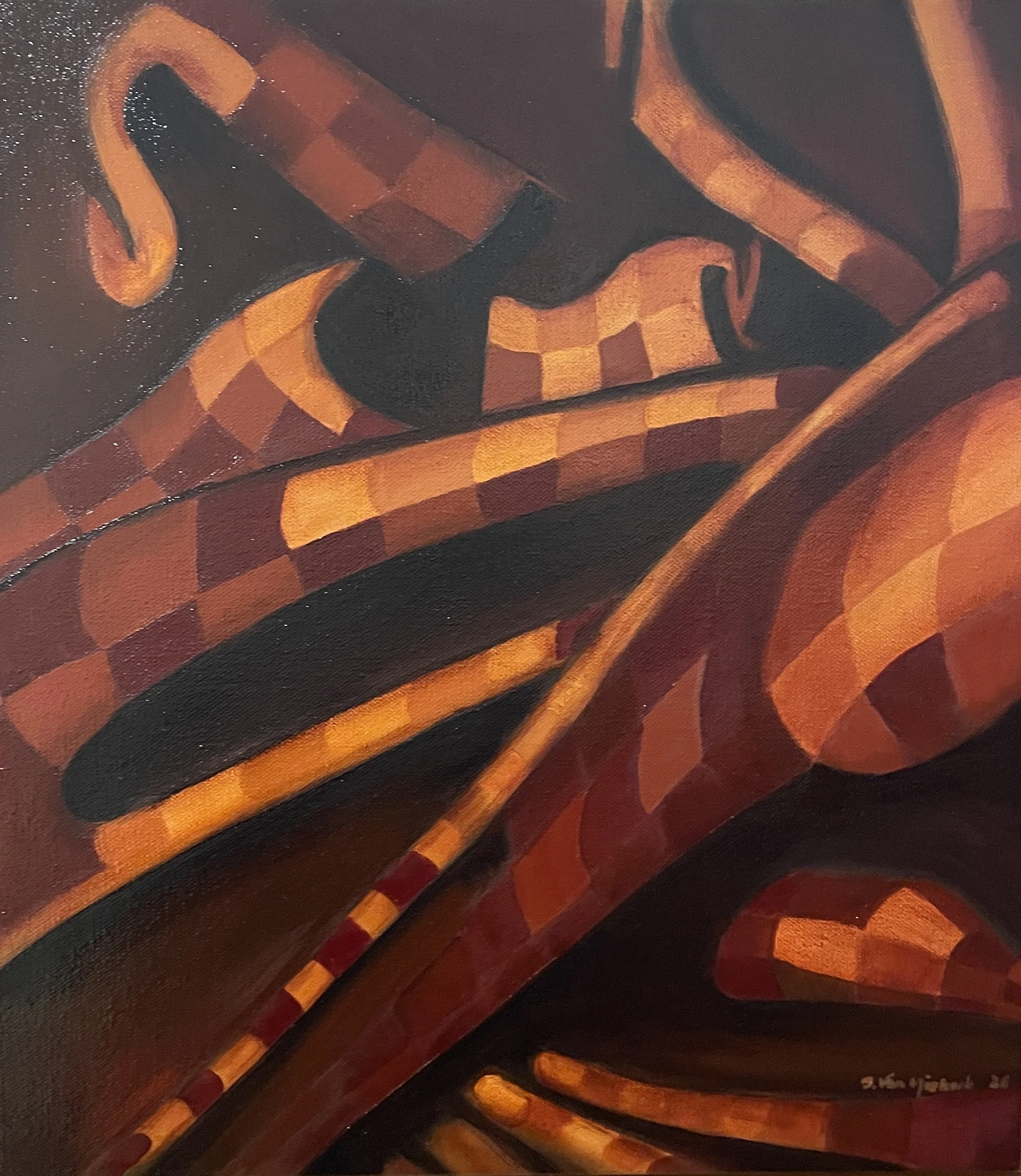 Folded Earth, Oil on linen, 2026 - 40 x 45 cm / 16 x 17 in.
Available