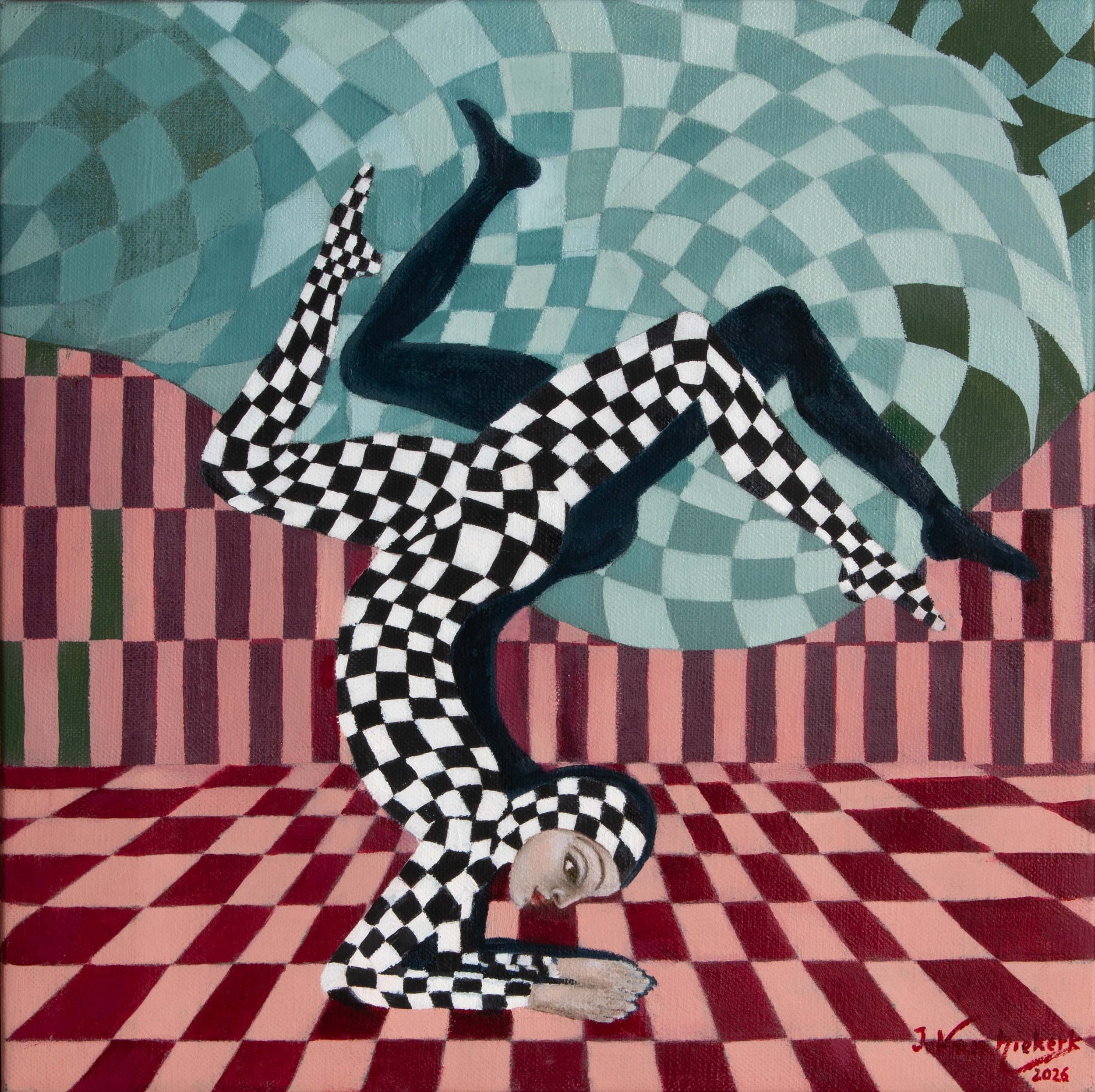 Suspension I, Oil on linen, 2026 - 30 x 30 cm / 11.8 x 11.8 in.