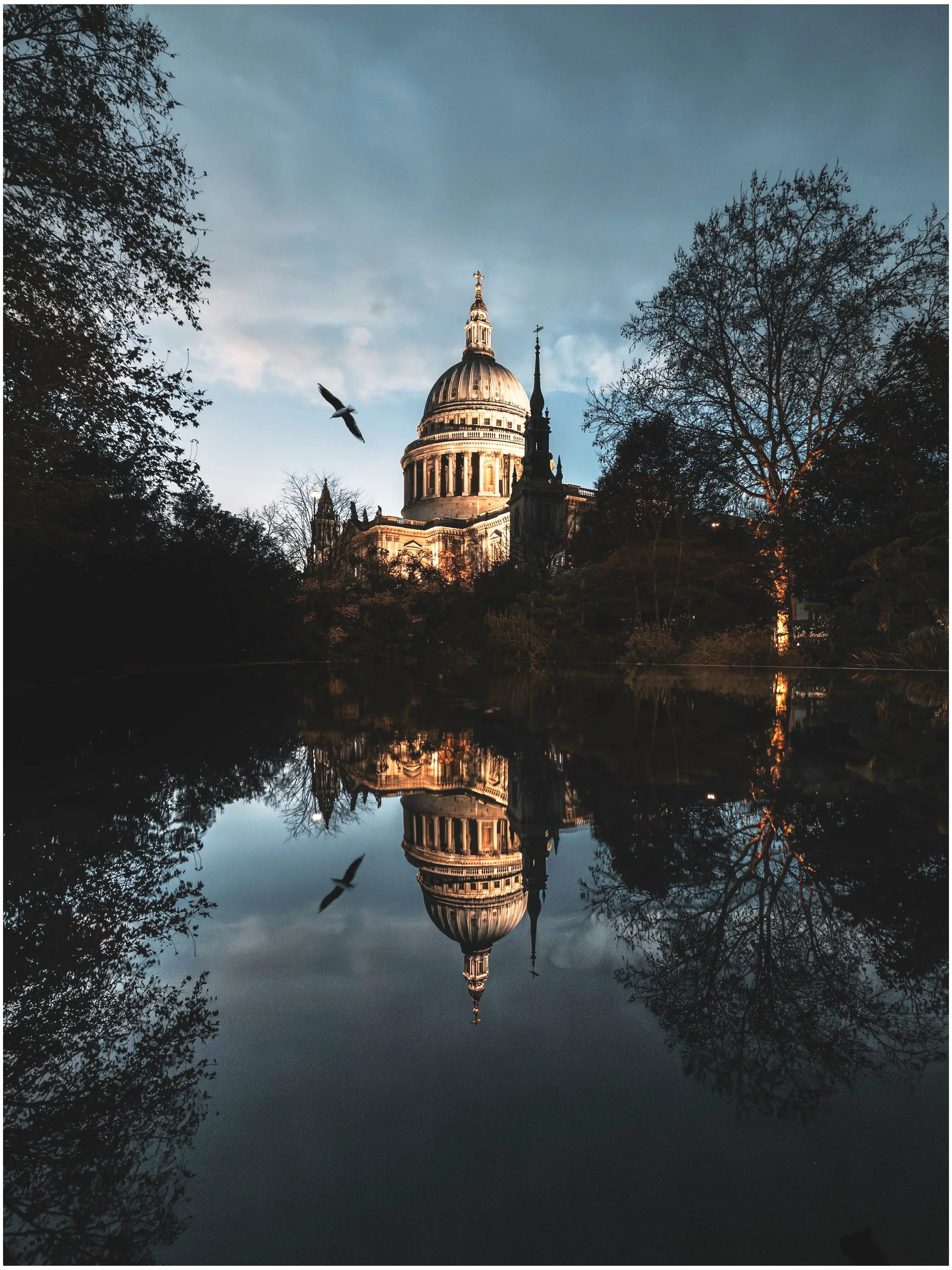 PRINT (A3) Cathedral Mirror