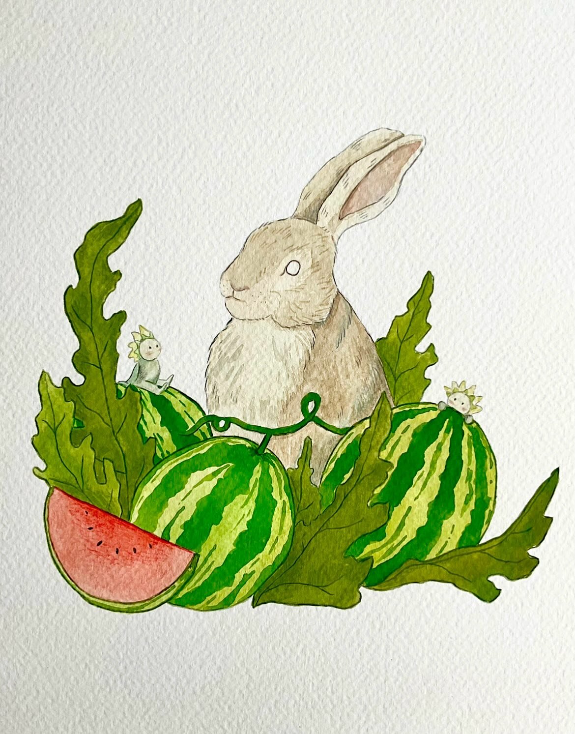 Day Nineteen: Melon 🍉 

And here&rsquo;s one I made earlier&hellip;this was the first thing I painted for Peachtober. My 9-5 took over recently but I&rsquo;m determined to create at least a couple of pieces for the remaining word prompts ✨

#peachto