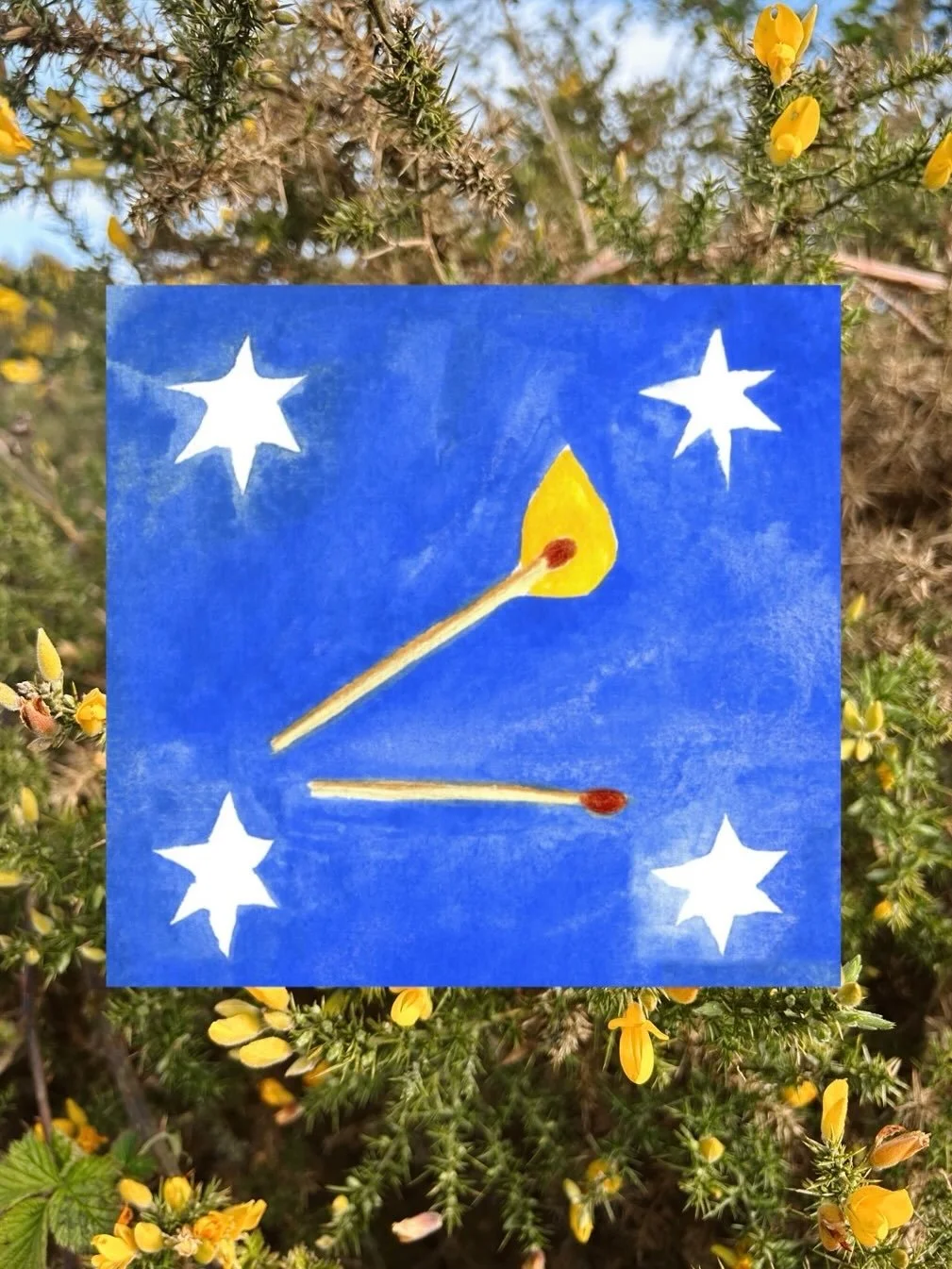 I was meant to be doing a whole list of other things so I painted this little design&hellip;

Then I realised, kind of cute as a coaster? 

I&rsquo;m definitely going to print at least one for myself because I like it but is just a me thing or is it 