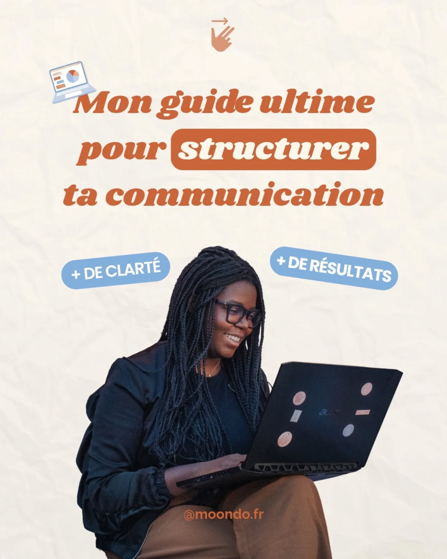 Ta communication = ⛰️ ?

No panic, j'ai cr&eacute;&eacute; ce guide pour te montrer l'essentiel !

Ce sur quoi tu dois vraiment te concentrer pour que ta com&rsquo; avance, sans t&rsquo;&eacute;parpiller 💛

✨ Quotidien
Cr&eacute;er du lien et gagner