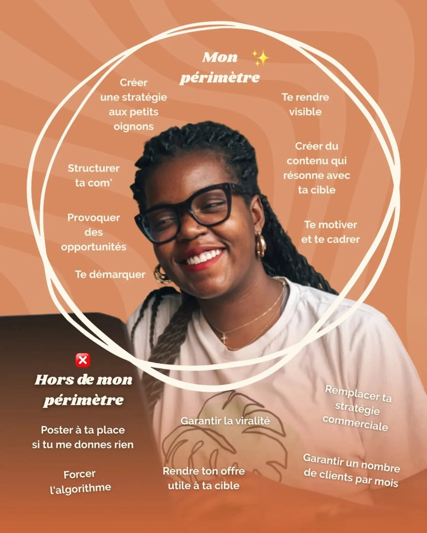 Je dois t'avouer un truc&hellip;
Je ne suis pas Mme Irma 🔮

Je ne suis pas non plus commerciale ou coach business
Avant d'opter pour de l'aide sur ta communication, il faut que tu gardes en t&ecirc;te ce qu'on peut ET NE PEUT PAS faire pour toi
(Sin